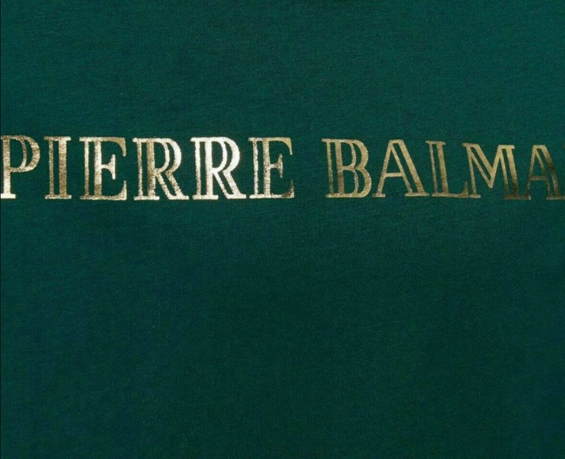 Balmain Paris T-Shirt Pierre Balmain Logo Baumwolle Top