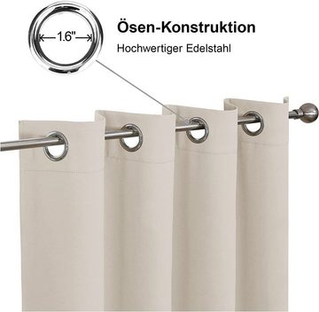 Vorhang Super weichen Verdunkelungsvorhänge Fenster Behandlung, Beige, GelldG