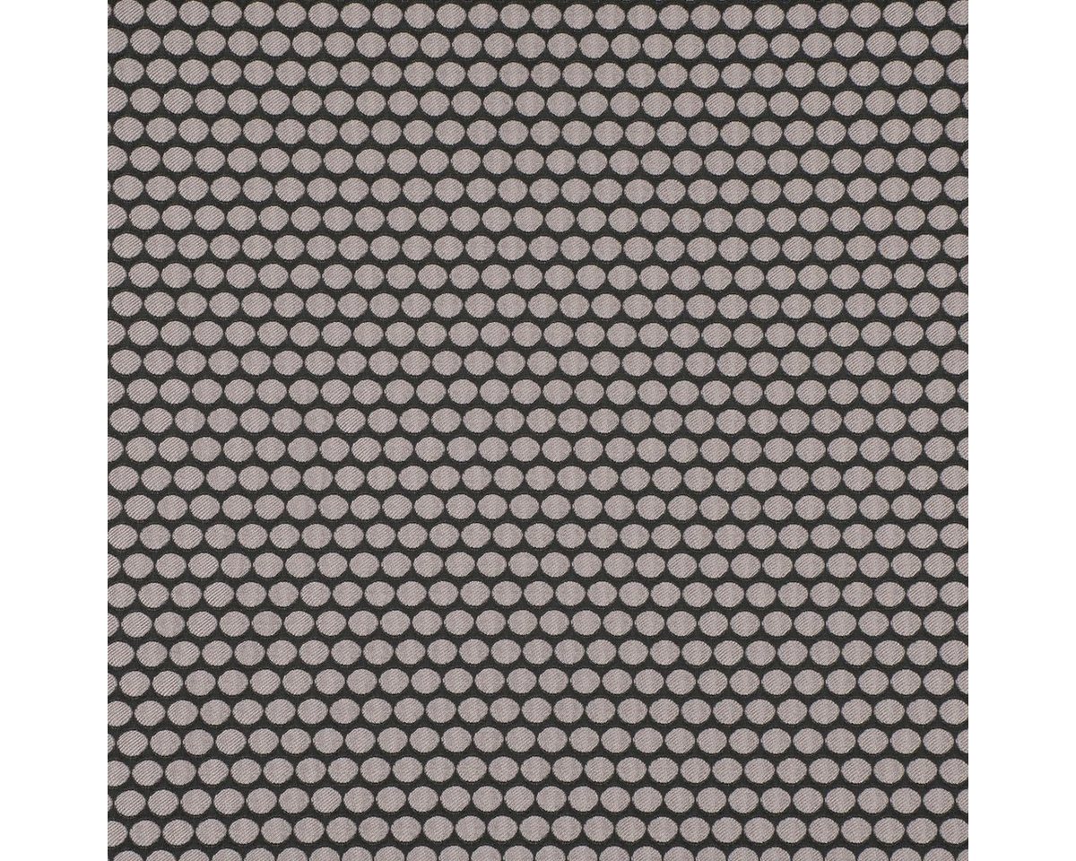 Thumbnail - SCHÖNER LEBEN. Stoff Dekostoff Double Face Jacquard Punkte schwarz silbergrau 1,50m Breite, made in Germany
