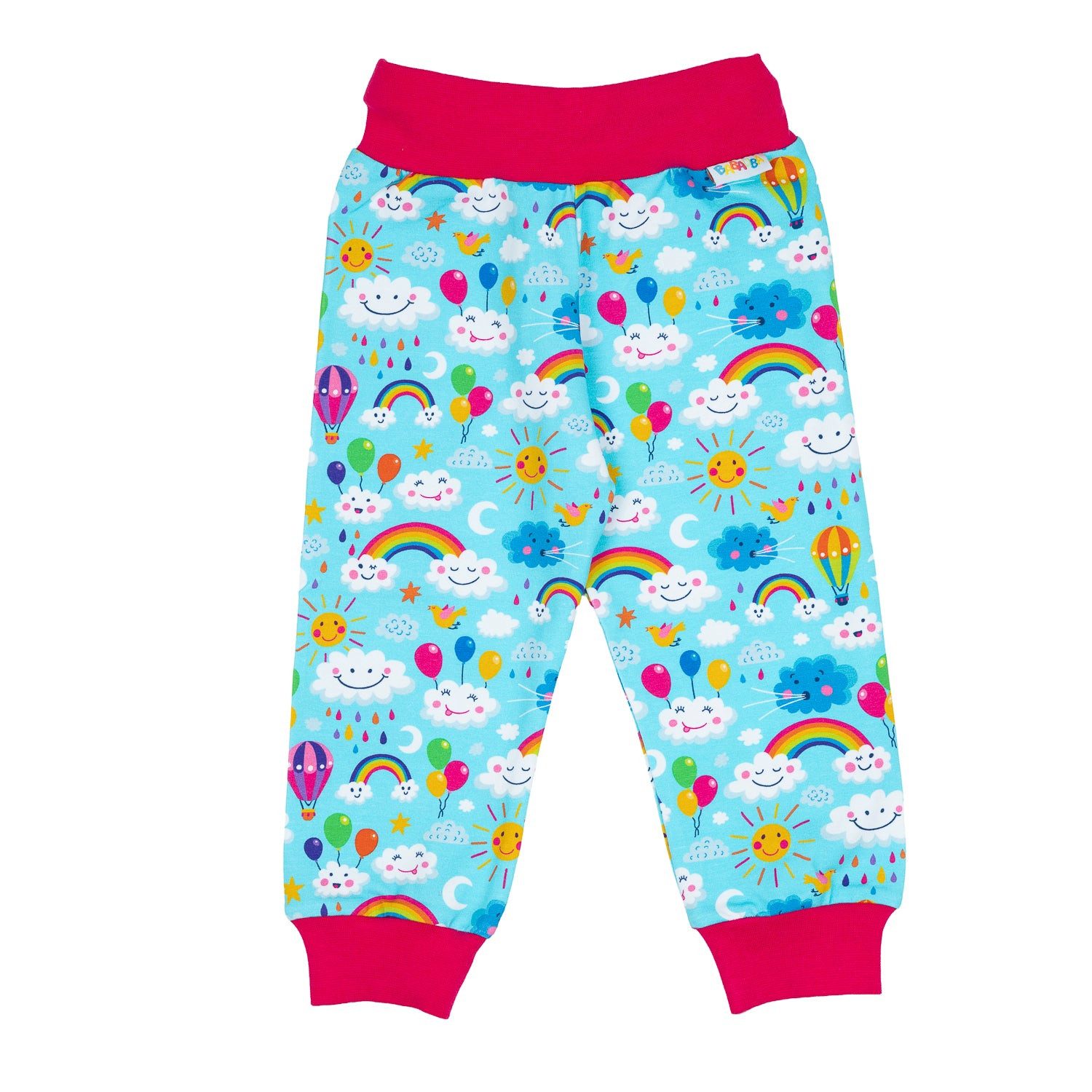 Babauba Pumphose Widepants RainbowsAndClouds-Blue