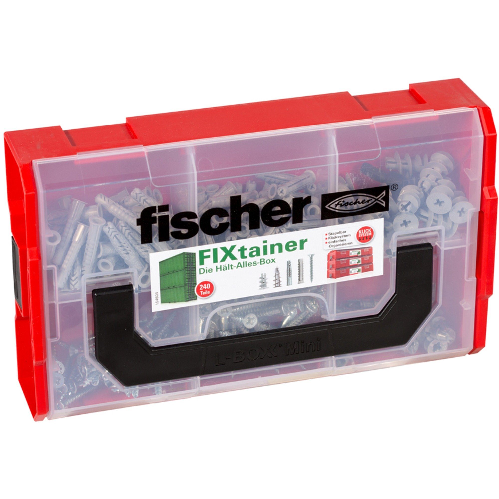 Universaldübel fischer FixTainer - Hält-Alles-Box, Dübel
