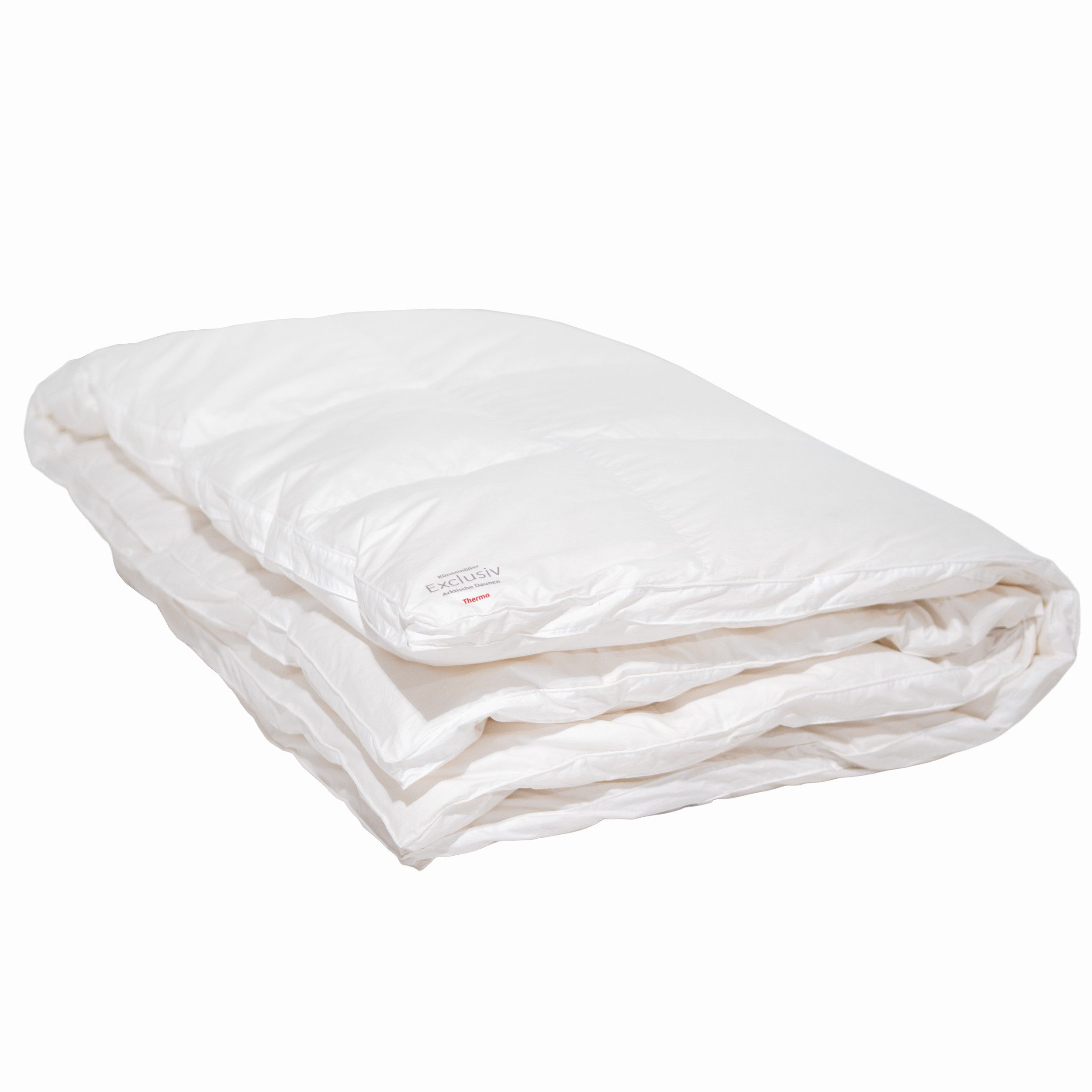 KÜNSEMÜLLER Daunenbettdecke Exclusiv, Füllung: 100% Daunen - weiße arktische neue Daunen, Kl. 1, Bezug: 100% Baumwolle, die Exklusive