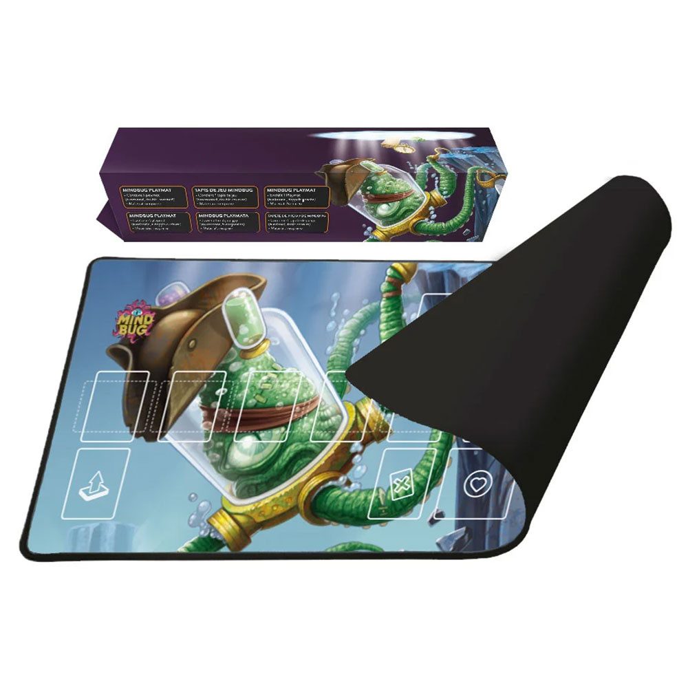 Nerdlab Spiel Mindbug Spielmatte - Captain Tentacles Spielunterlage Kartenspiel, Kartenspiel-Zubehör, UV-beständig
