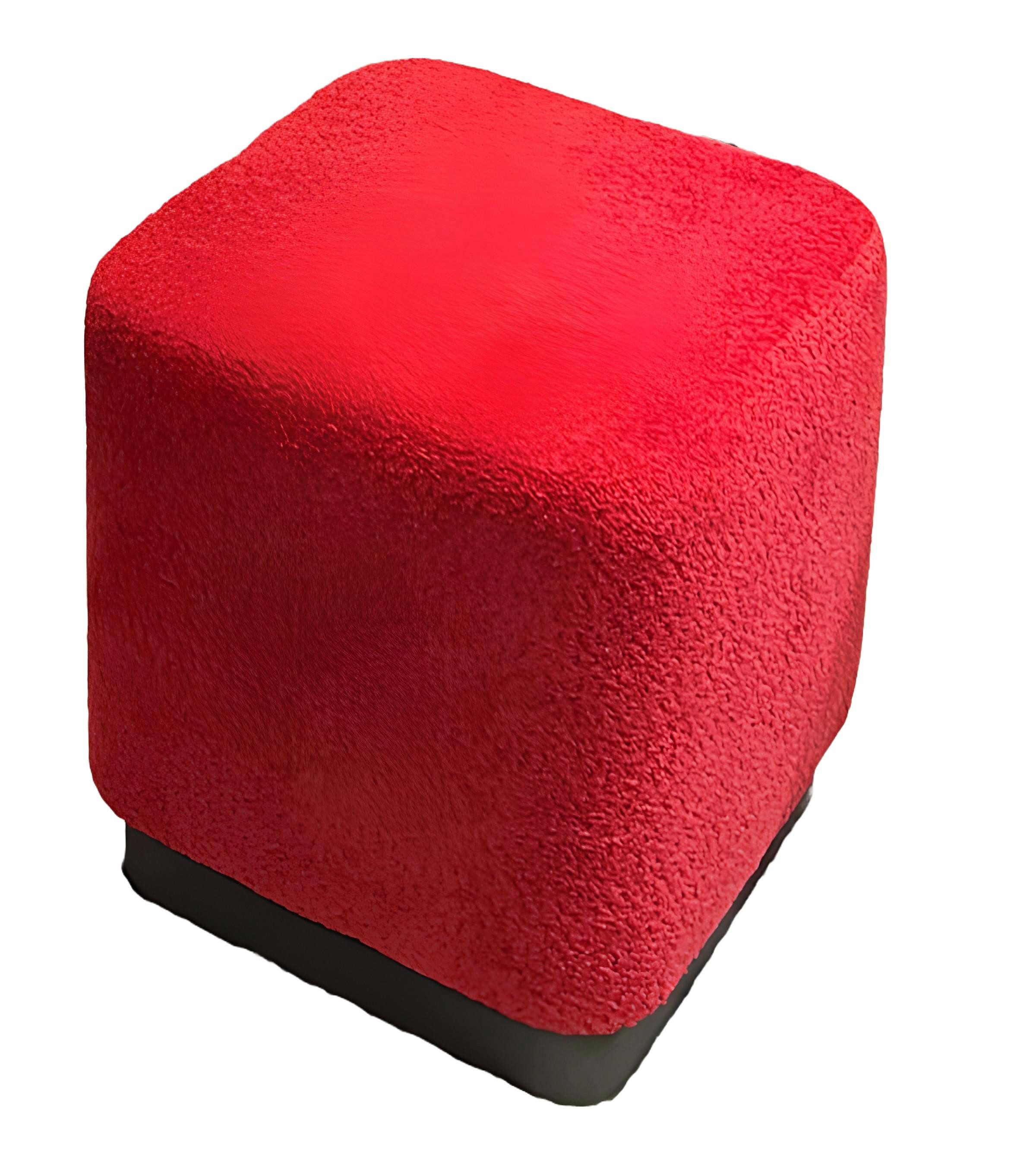 JVmoebel Pouf Holzhocker mit gepolstertem Sitz – vielseitig und stilvoll (1-St., Hocker), Made in Europa