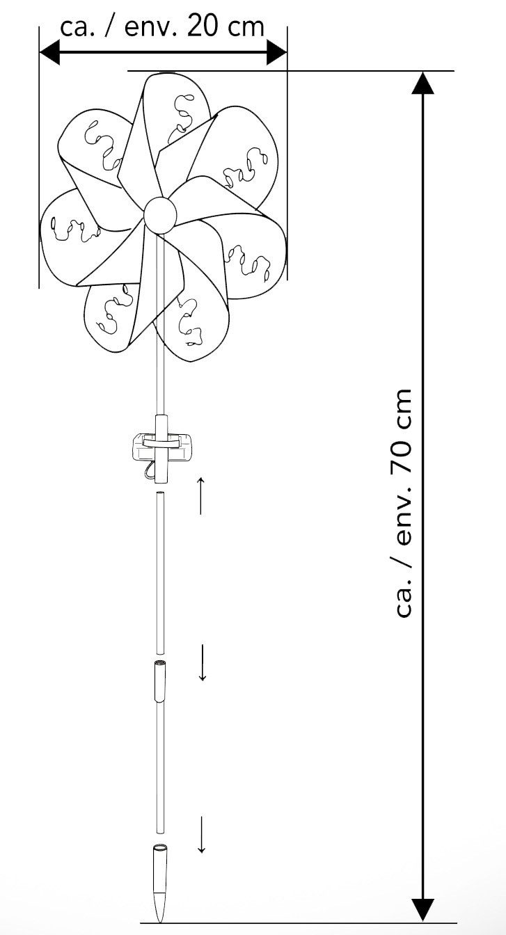Northpoint Gartenstecker LED Solar Gartenstäbe Außenbereich wetterbeständig günstig online kaufen