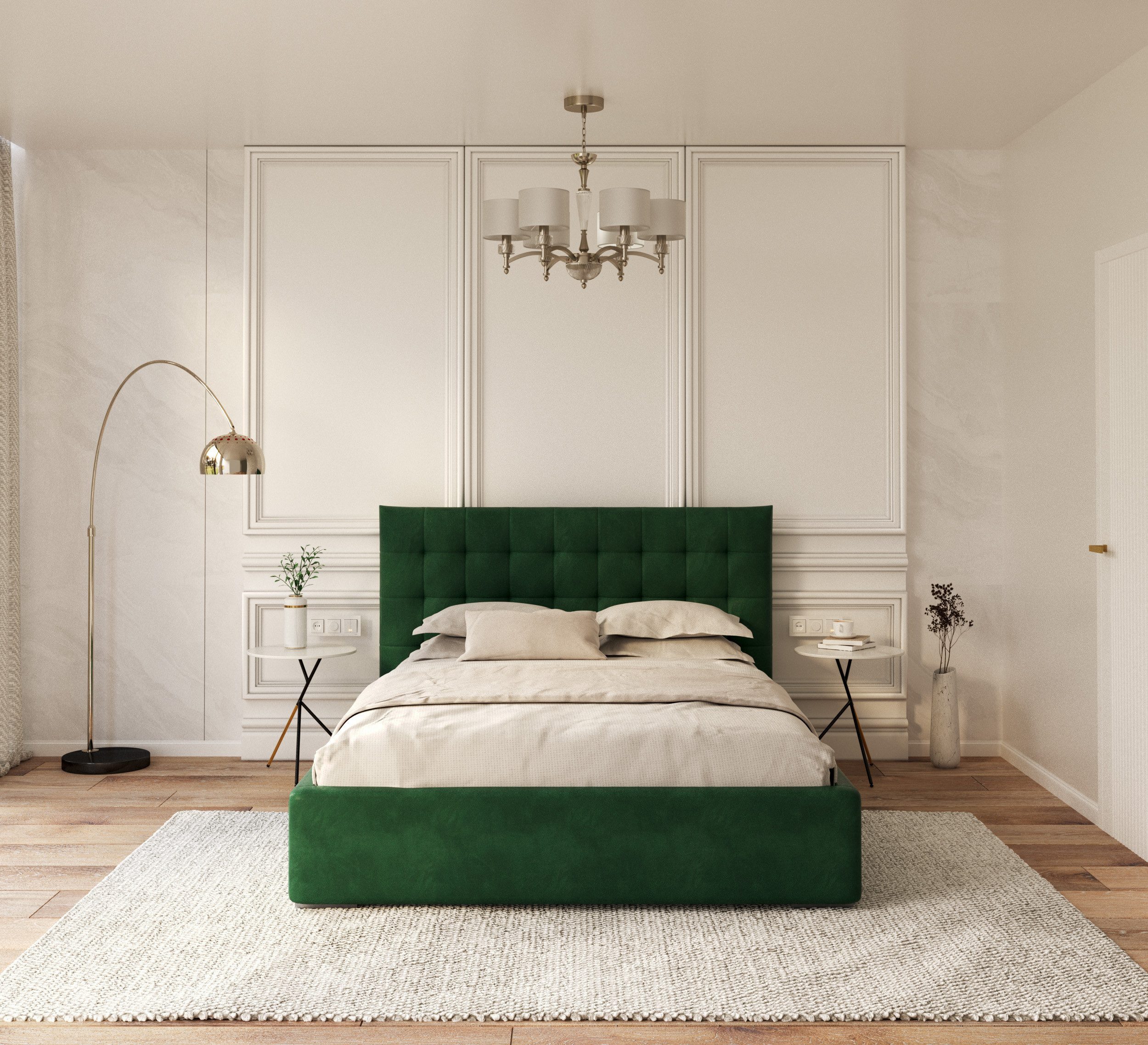 thematys Polsterbett Bett Stauraumbett aus Velours 120x200 140x200 160x200 180x200cm (MADE IN EU - mit hochwertigem Velours Bezug, Bettrahmen, Bett, Optional mit Matratze bestellbar, Mit großem Kopfteil für Komfort - Bettkasten mit Hubrahmen), Metallrahmen mit Lattenrost, hydraulische Klappfunktion für Stauraum