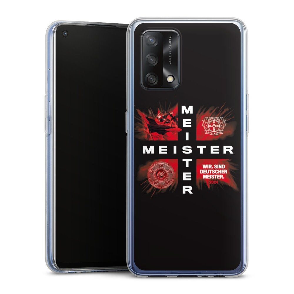 DeinDesign Handyhülle Bayer 04 Leverkusen Meister Offizielles Lizenzprodukt, Oppo A74 Silikon Hülle Bumper Case Handy Schutzhülle Smartphone Cover