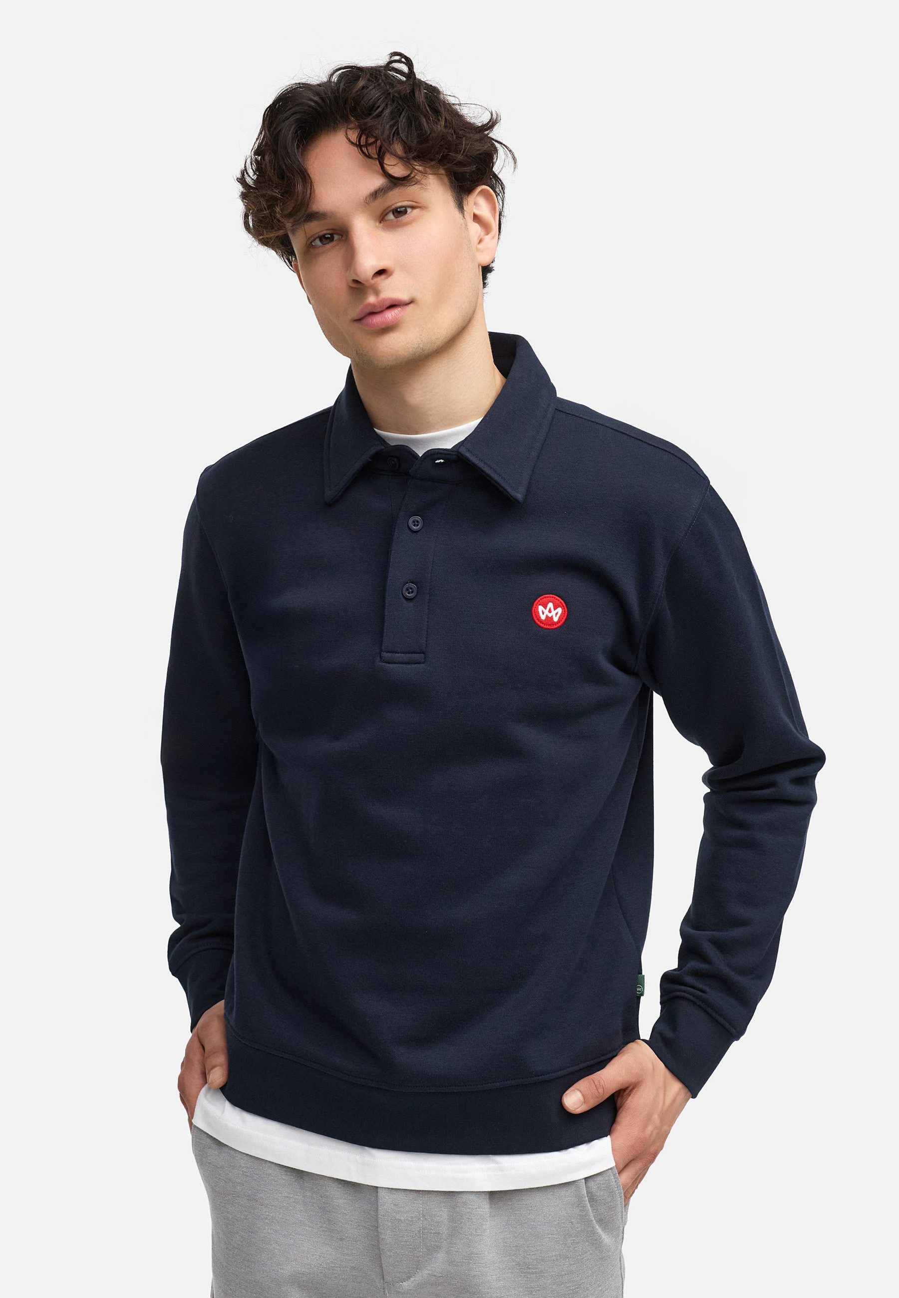 Kronstadt Sweater KSLars Polosweater Polo-Sweatshirt mit günstig online kaufen