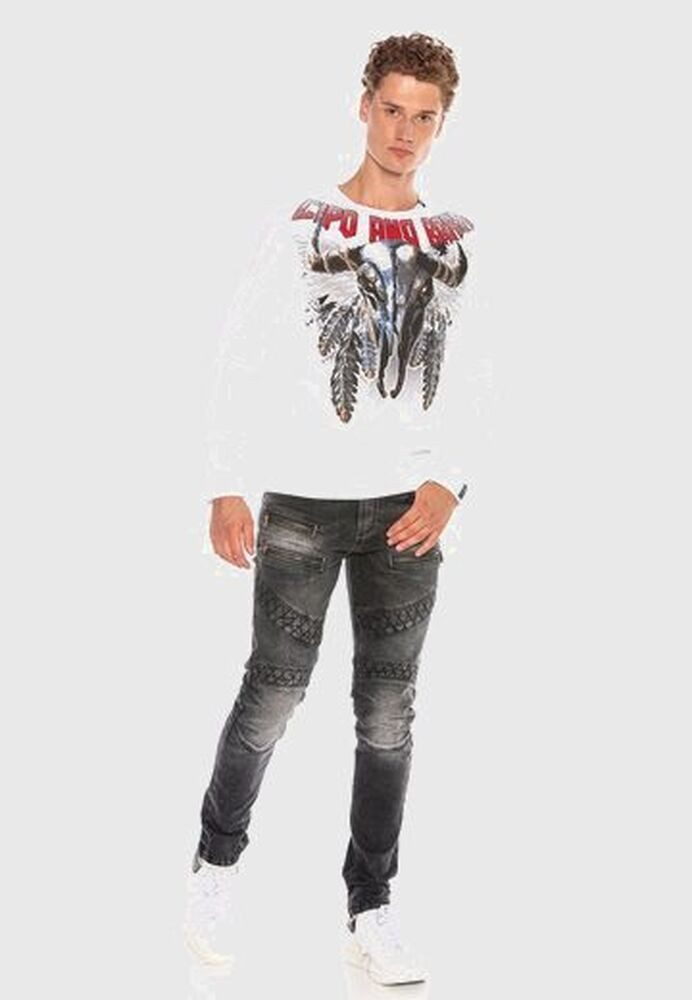 Cipo & Baxx T-Shirt Sweatshirts mit coolem Print