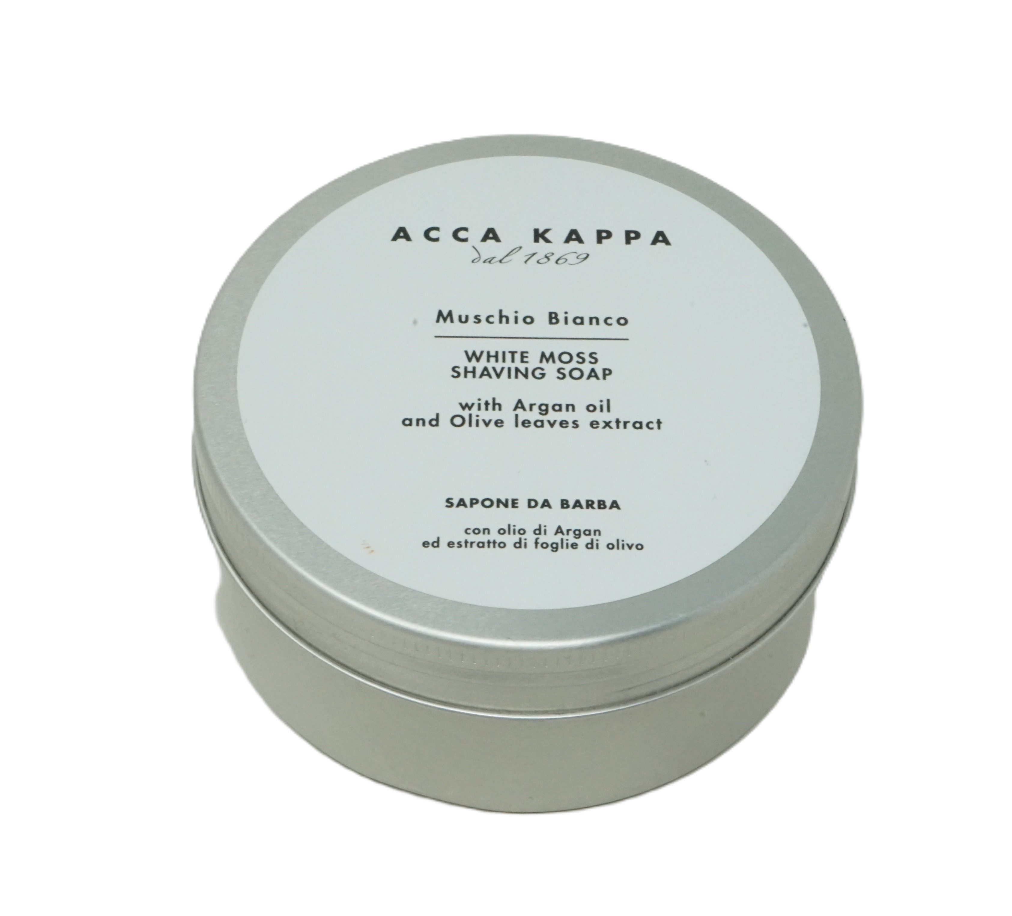 Acca Kappa Rasiergel Acca Kappa Muschio Bianco White Moss Rasierseife Shaving Soap 250ml