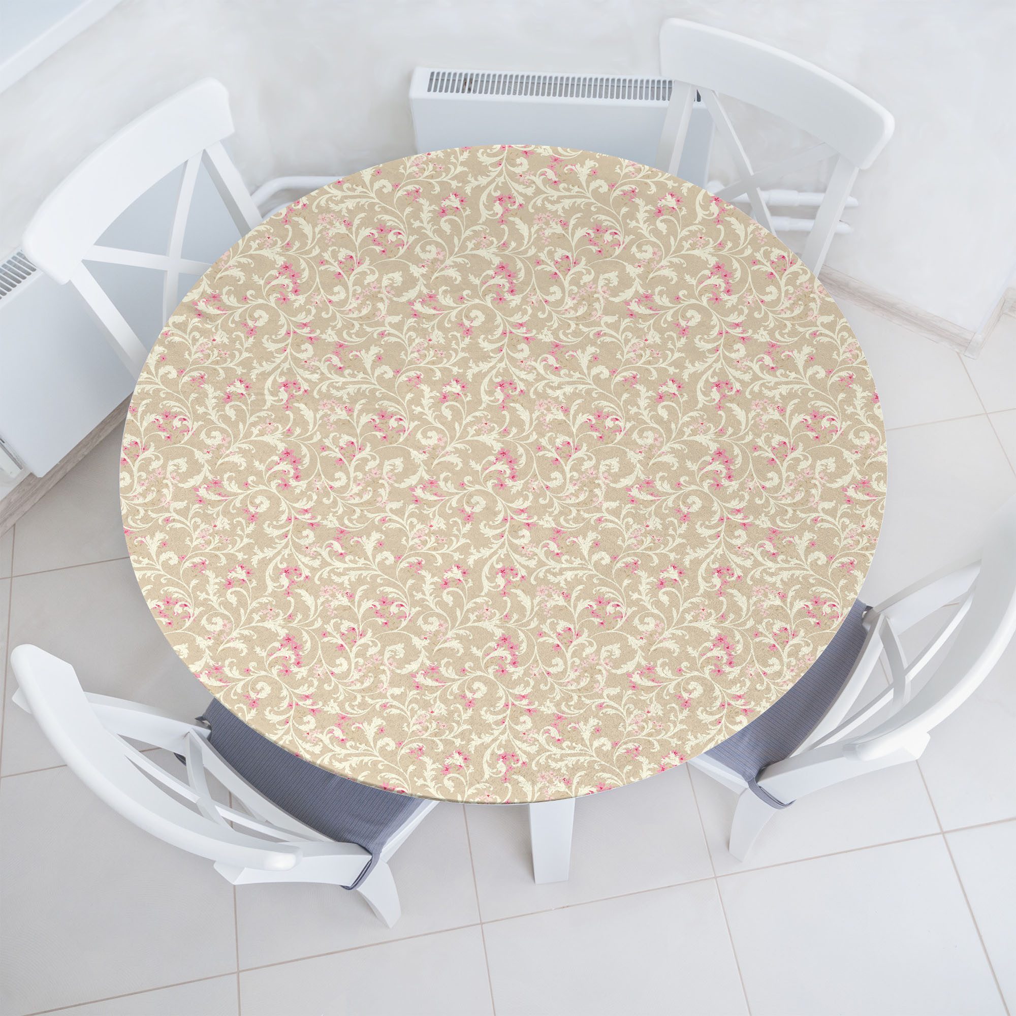 Tischdecke Rundum-elastische Stofftischdecke