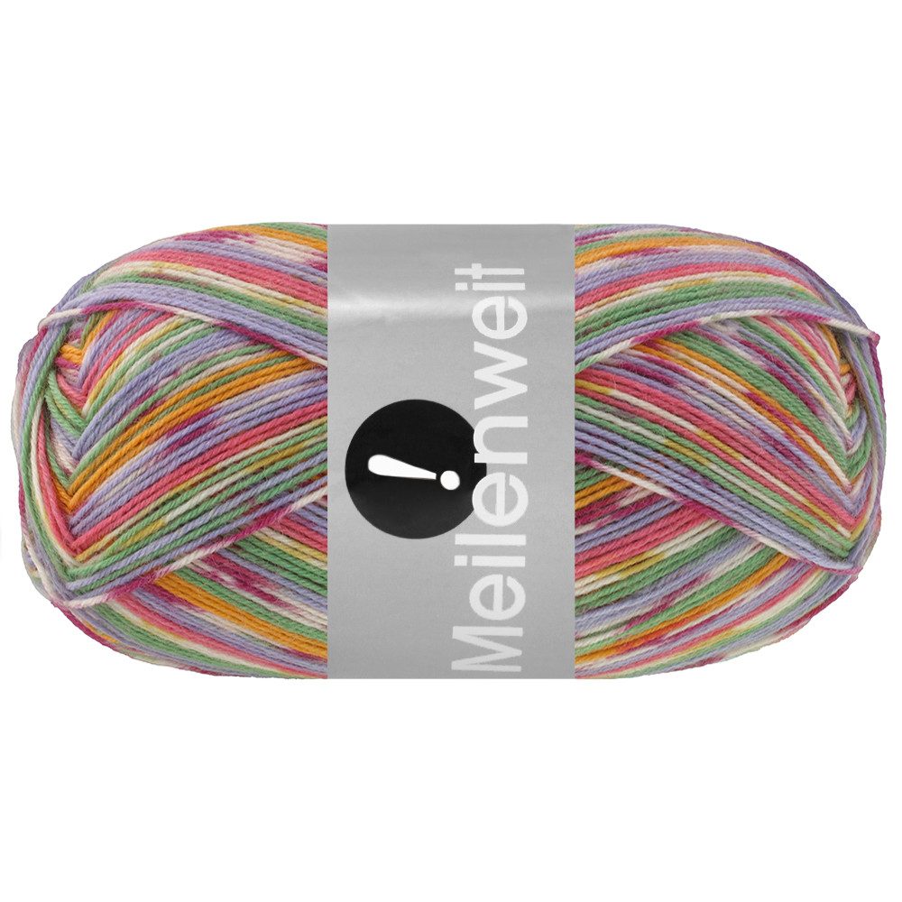 LANA GROSSA MEILENWEIT 100 g AKTION Häkelwolle, 420 m (hochwertige 4-fach Sockenwolle), 100 g