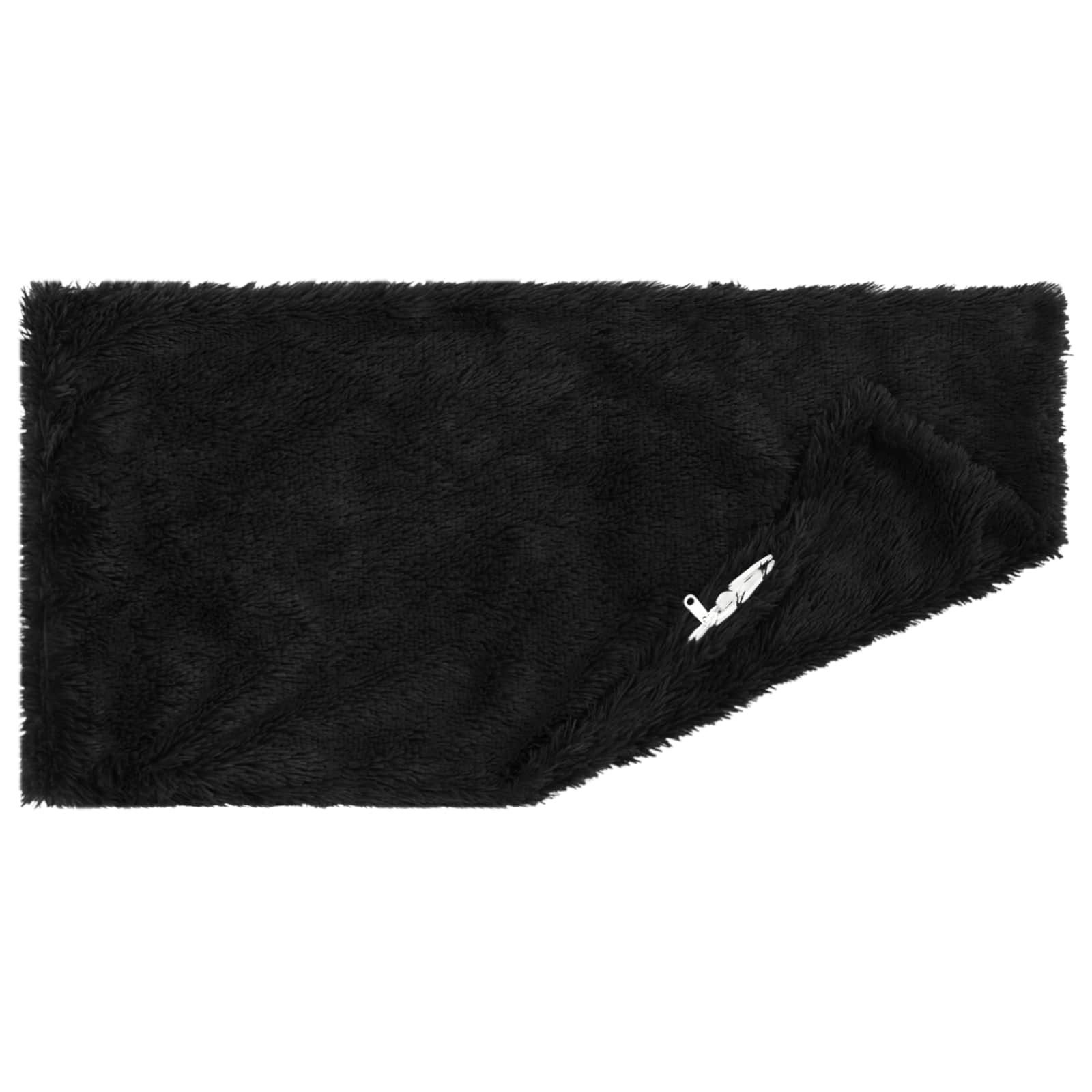 vidaXL Kissenbezug Kissenbezug 2 pcs HEERLEN Schwarz 40 x 80 cm PV Fleece, (2 Stück) – Bild 4 von 5
