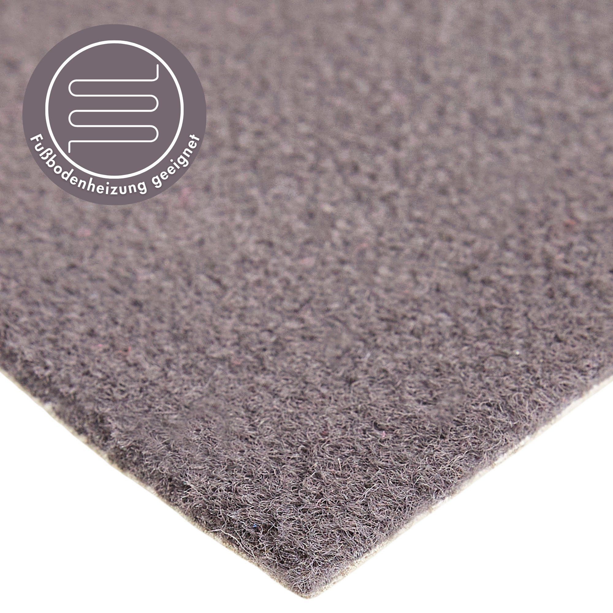 Andiamo Teppichboden Sina, Velours, Gesamthöhe 6 mm, Luxusklasse LC1, rechteckig, Uni Farben, Breite 400 cm, strapazierfähig, pflegeleicht, Wohnzimmer