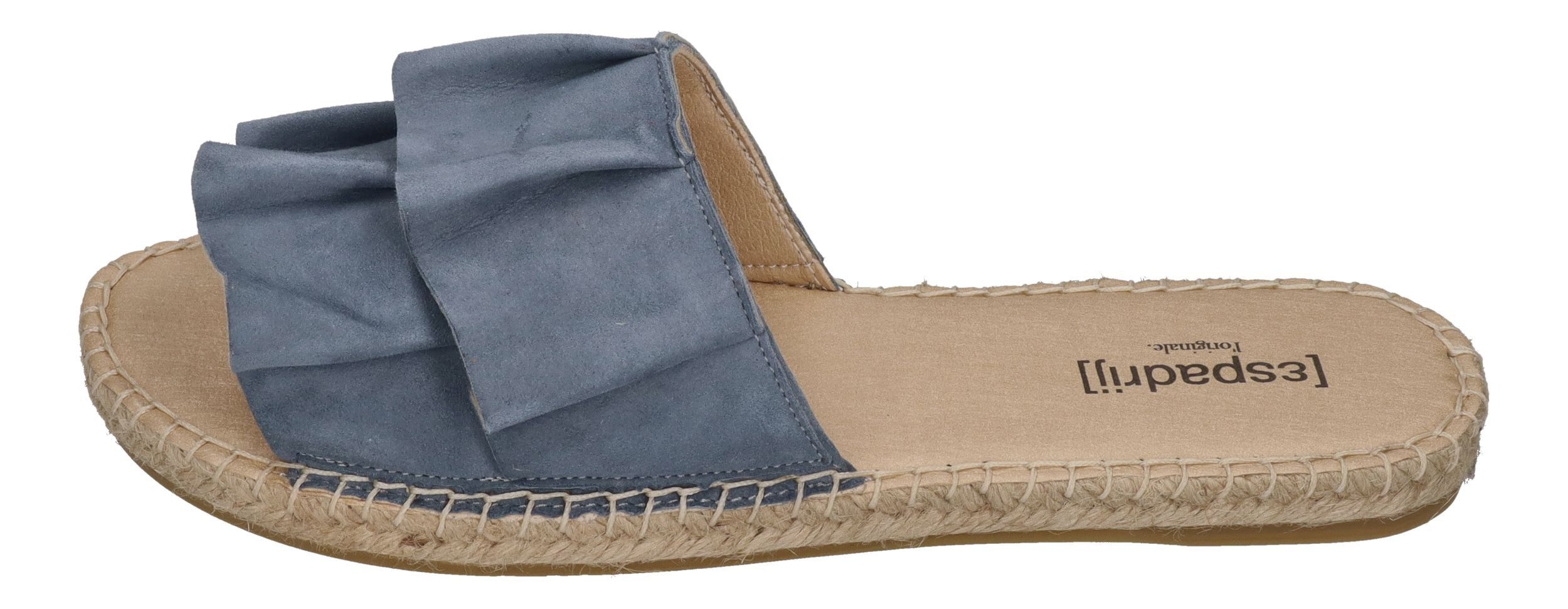 espadrij l´originale PLAGE VOLANT Pantolette grey günstig online kaufen