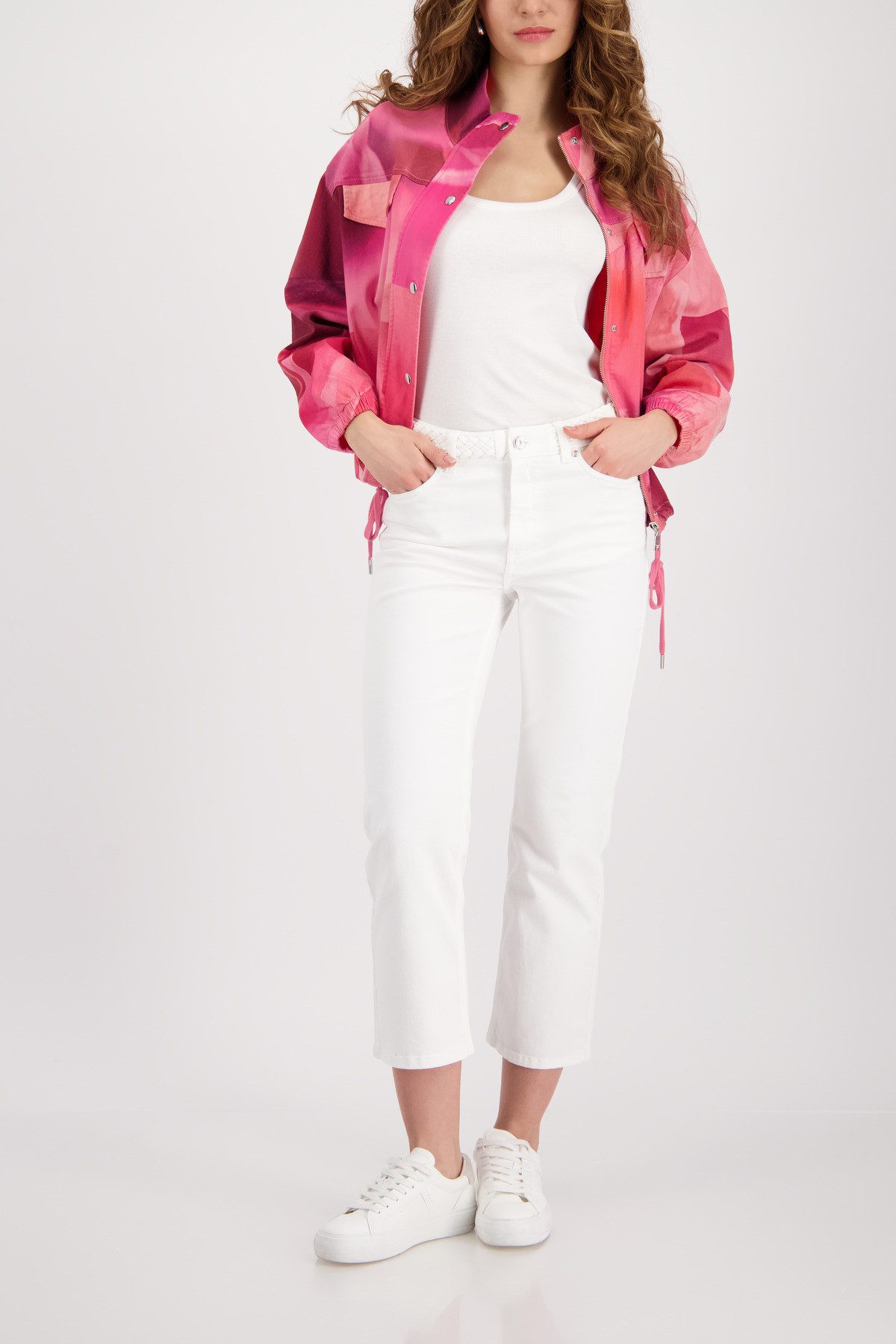 Monari 7/8-Jeans Hose Jeans Reglar fit mit geflochtenem Bunddetail – Bild 5 von 5