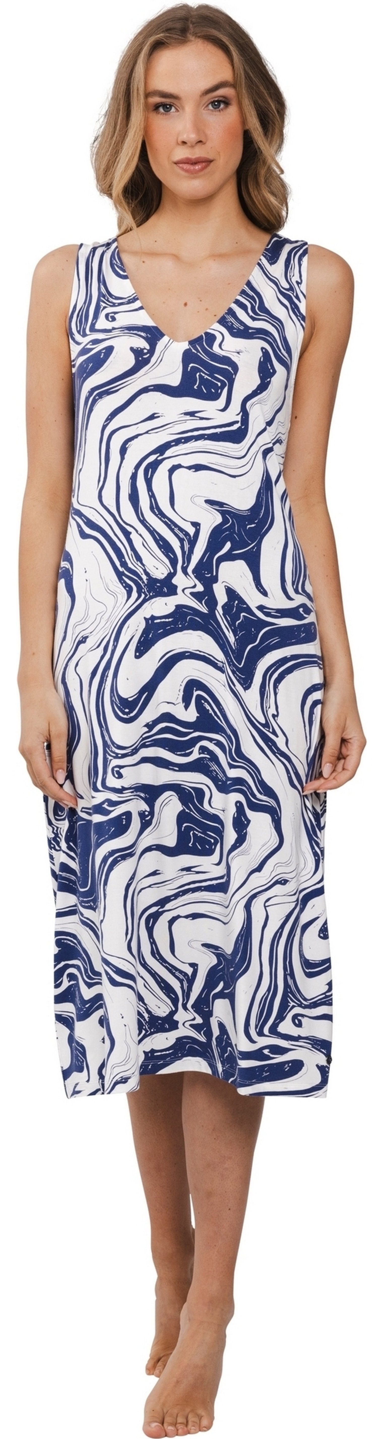 Nachthemd Damen Schlafshirt ohne Arm