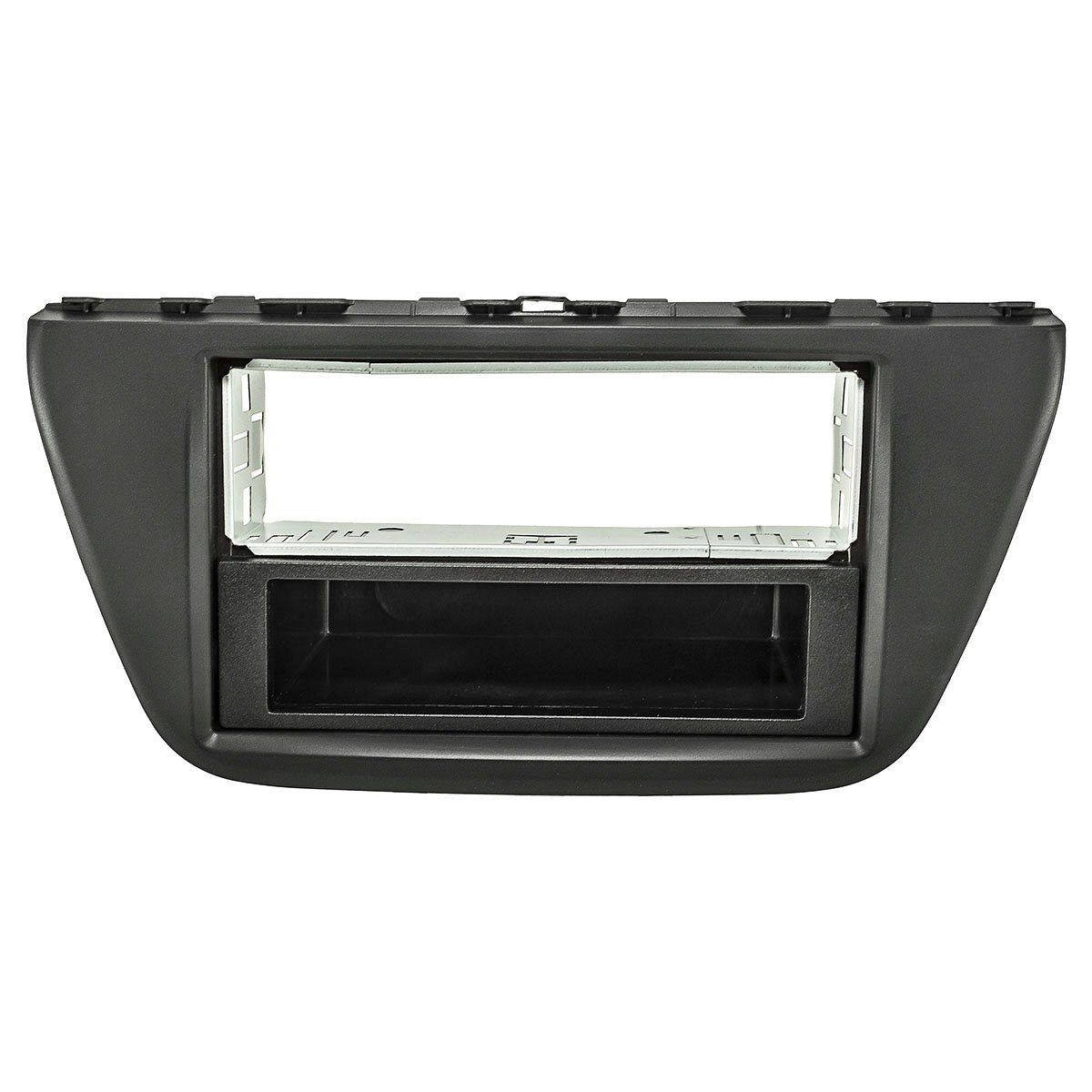 Radioblende Käfig passt für Suzuki SX4 S-Cross ab 2013 schwarz matt Autoradio