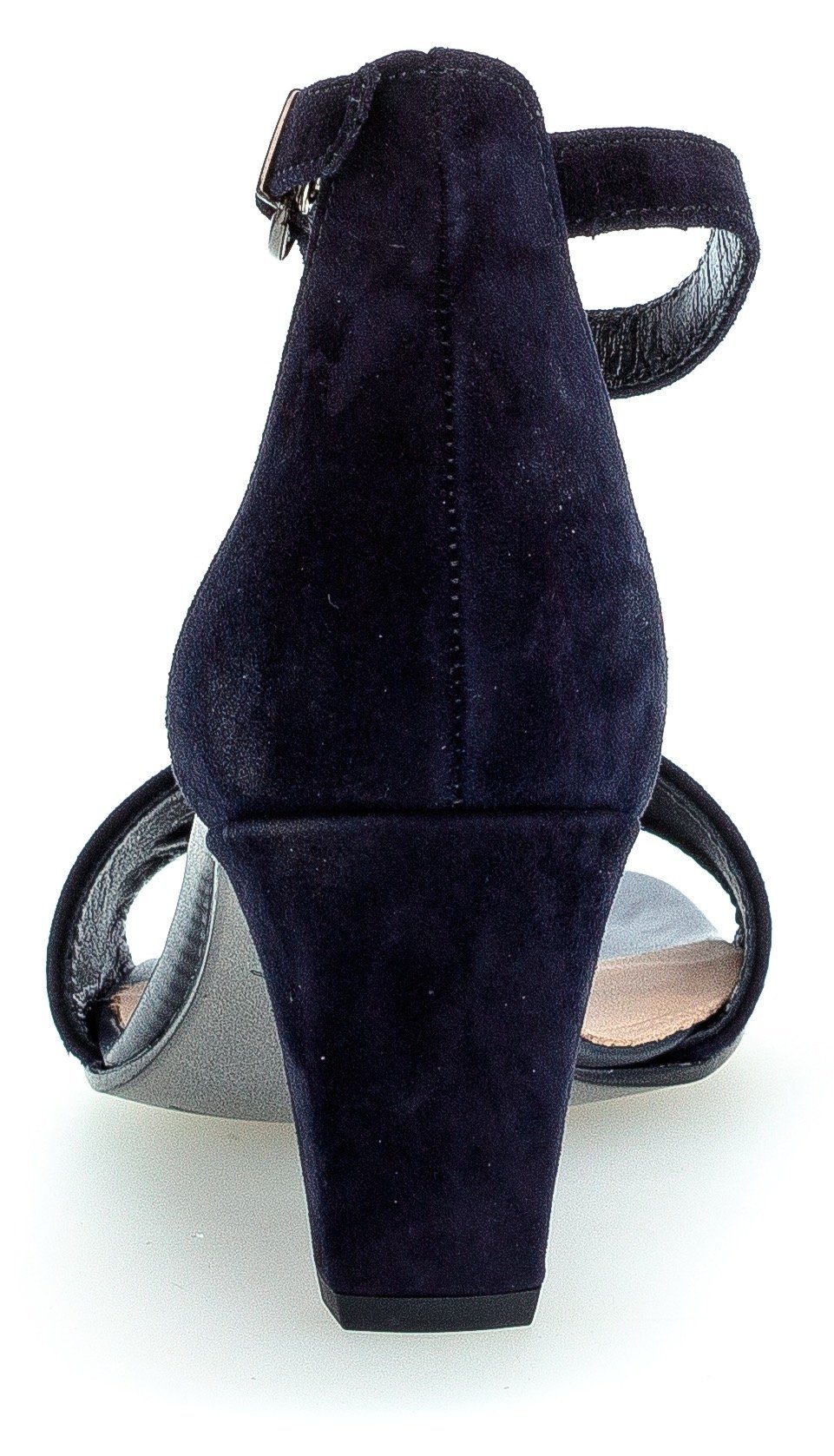 Sandalette mit nachtblau Fesselriemchen verstellbarem Gabor