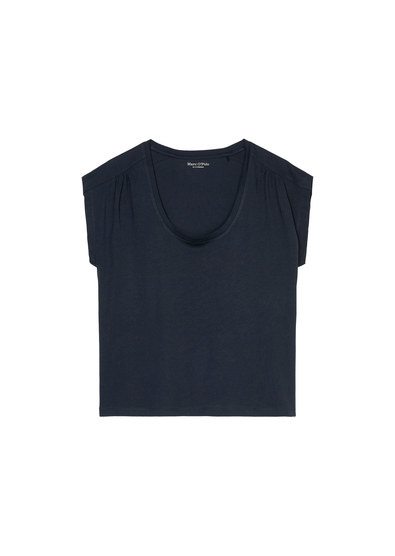 Marc O'Polo leichtem Single Jersey blau aus T-Shirt