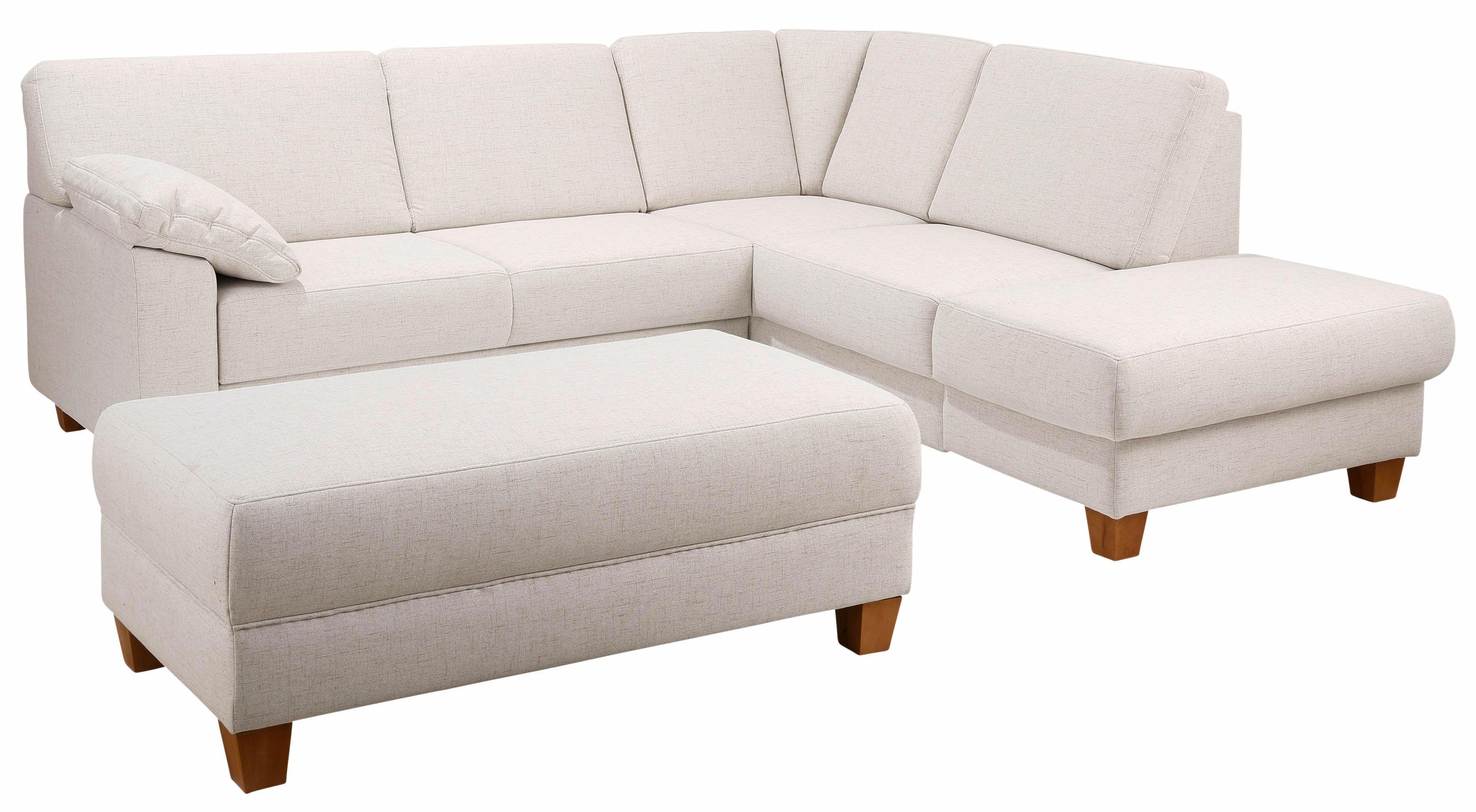Home affaire Ecksofa Belfort L-Form, mit Federkern, wahlweise mit Bettfunktion und Stauraum