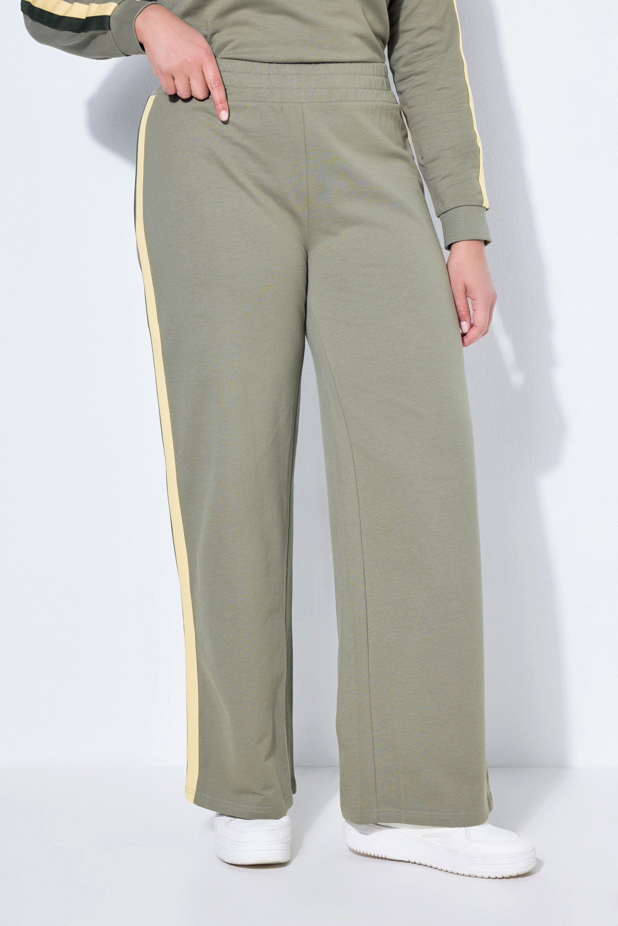 Funktionshose Sweat-Hose gerades Bein Seitenstreifen