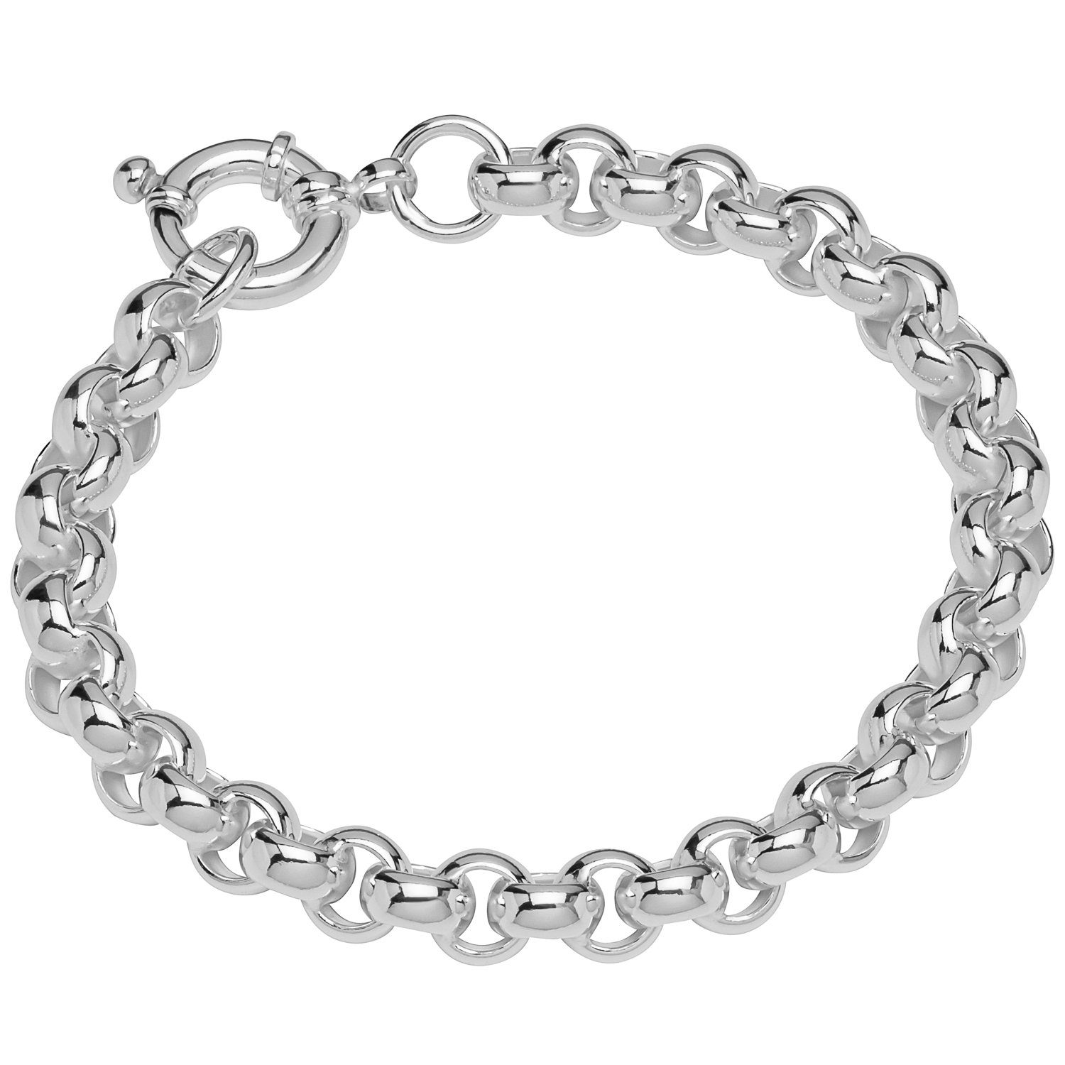 Silberarmband Armband 925 Sterling Silber 22cm Erbskette hohl ru