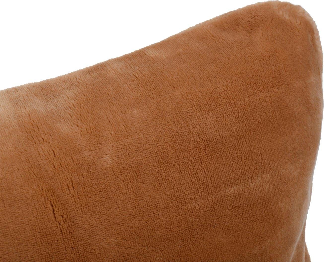 Gözze Dekokissen Premium Cashmere-Feeling Kissen, 50x50cm,passend zur Premium Cashmere-Feeling Decke,Kissenhülle&Füllung