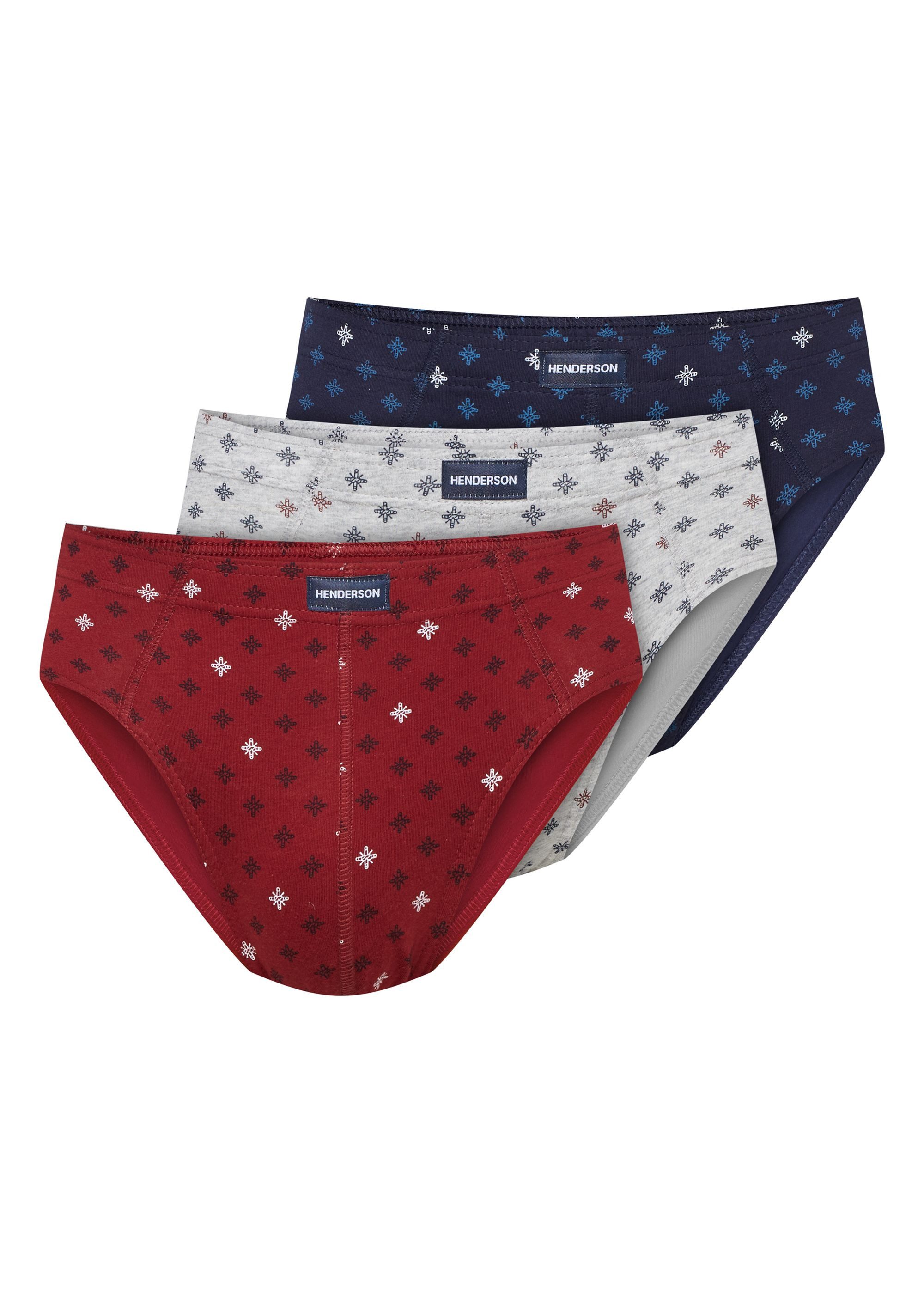Henderson Slip Klassische Slips 3er-Pack aus Baumwolle Atmungsaktiv bequem Classic (3-St)