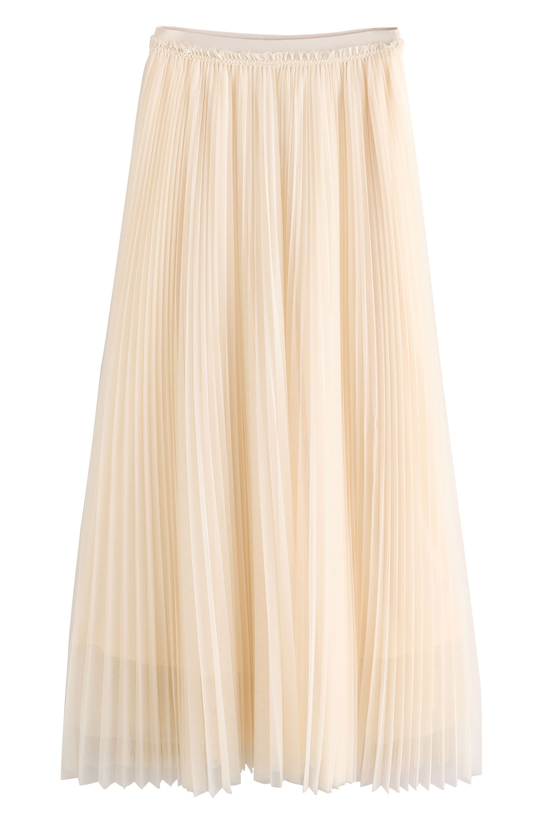 Next Maxirock Plissierter Tüll-Maxirock aus Mesh (1-tlg) günstig online kaufen
