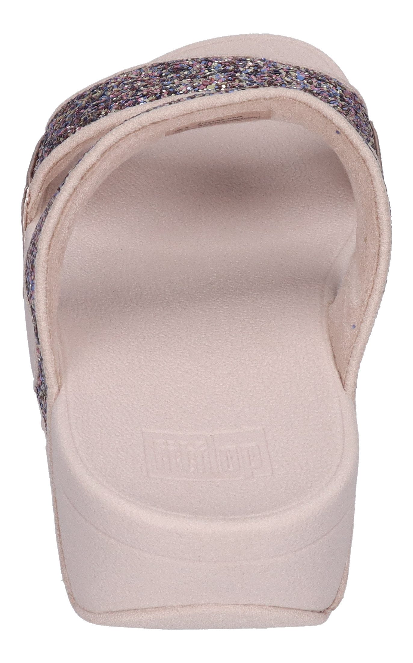 Fitflop LULU MULTI-TONAL GLITTER SLIDES Pantolette Nu Rose Mix
