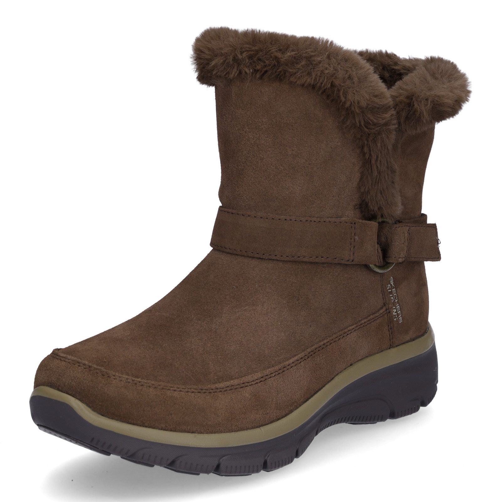 Skechers Skechers Damen Boot Easy Going Dreamers Luxe Vibes dunkelbraun Ankleboots