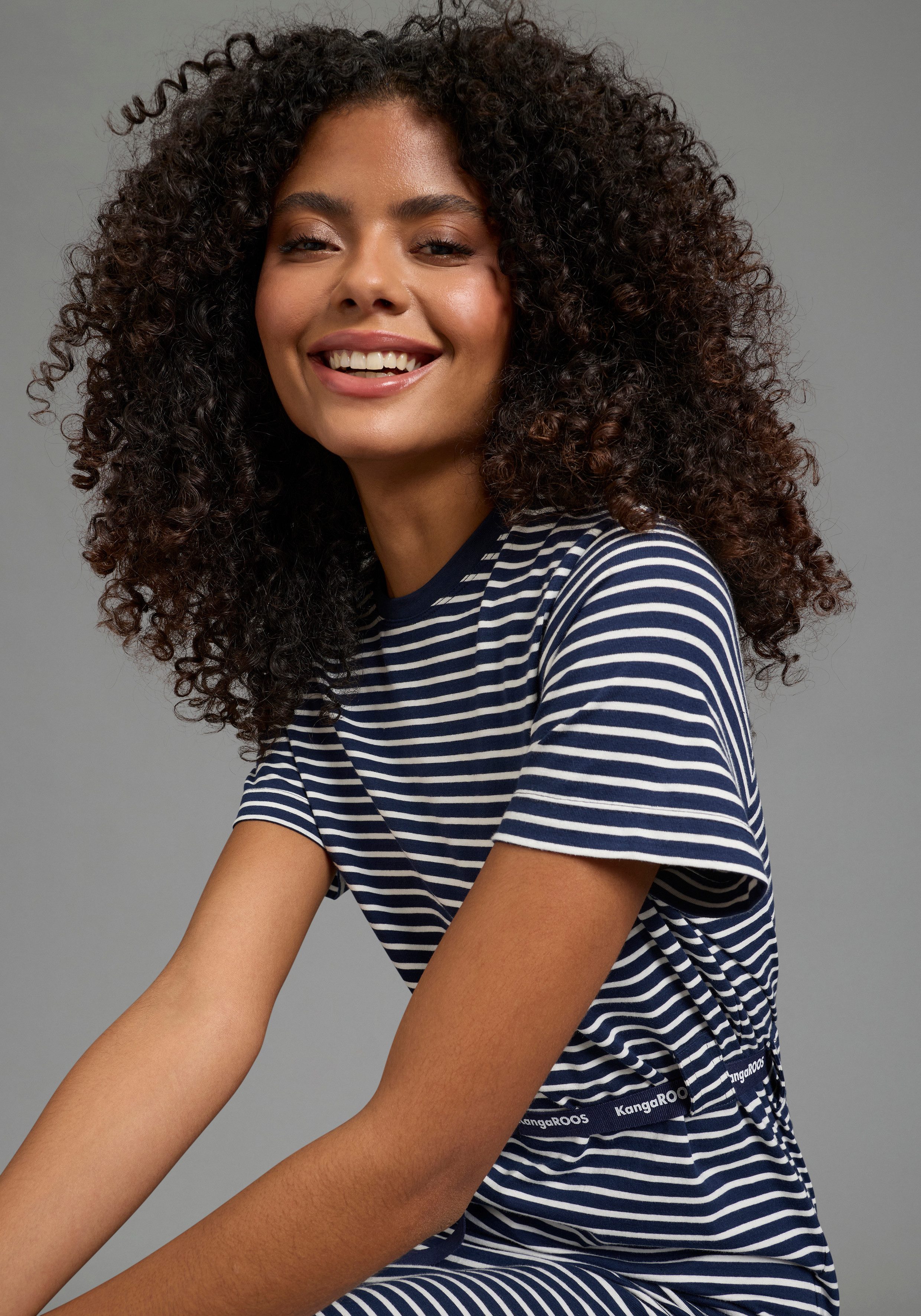 KangaROOS Midikleid (2-tlg) im sportlichen Look aus festem Jersey