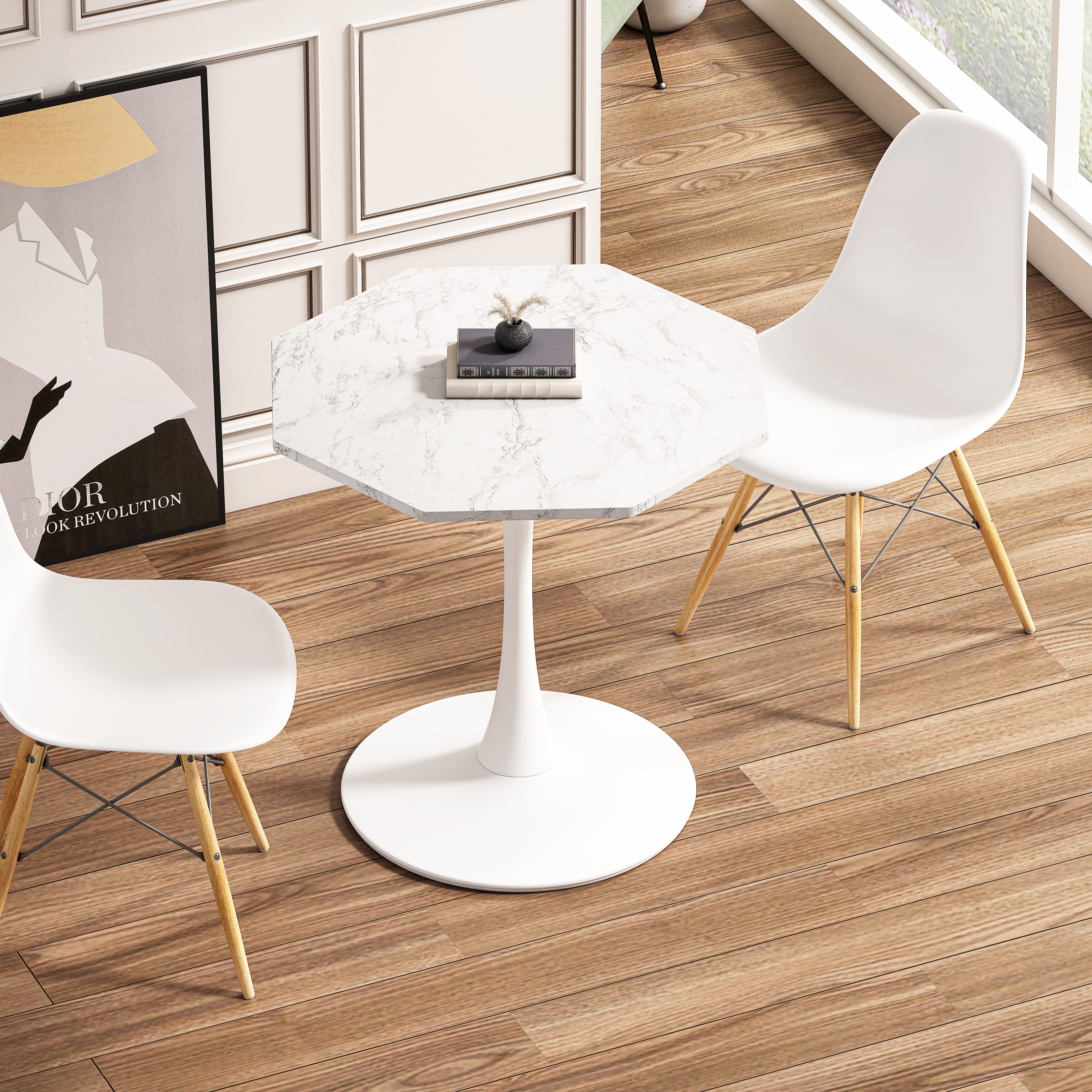 STILVORA Esstisch achteckiger Kaffeetisch,Sofatisch mit Tischplatte günstig online kaufen