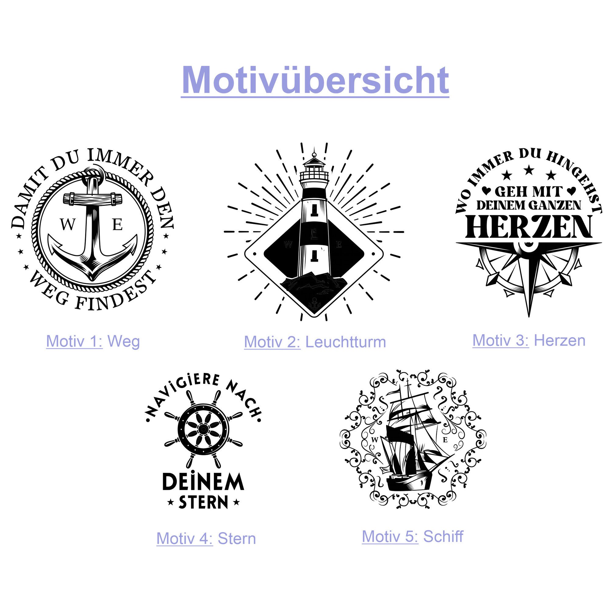 Lasernauten Kompass Kompass Messing poliert Gravur auf dem Deckel Maritim diverse Motive, Kompass aus poliertem Messing