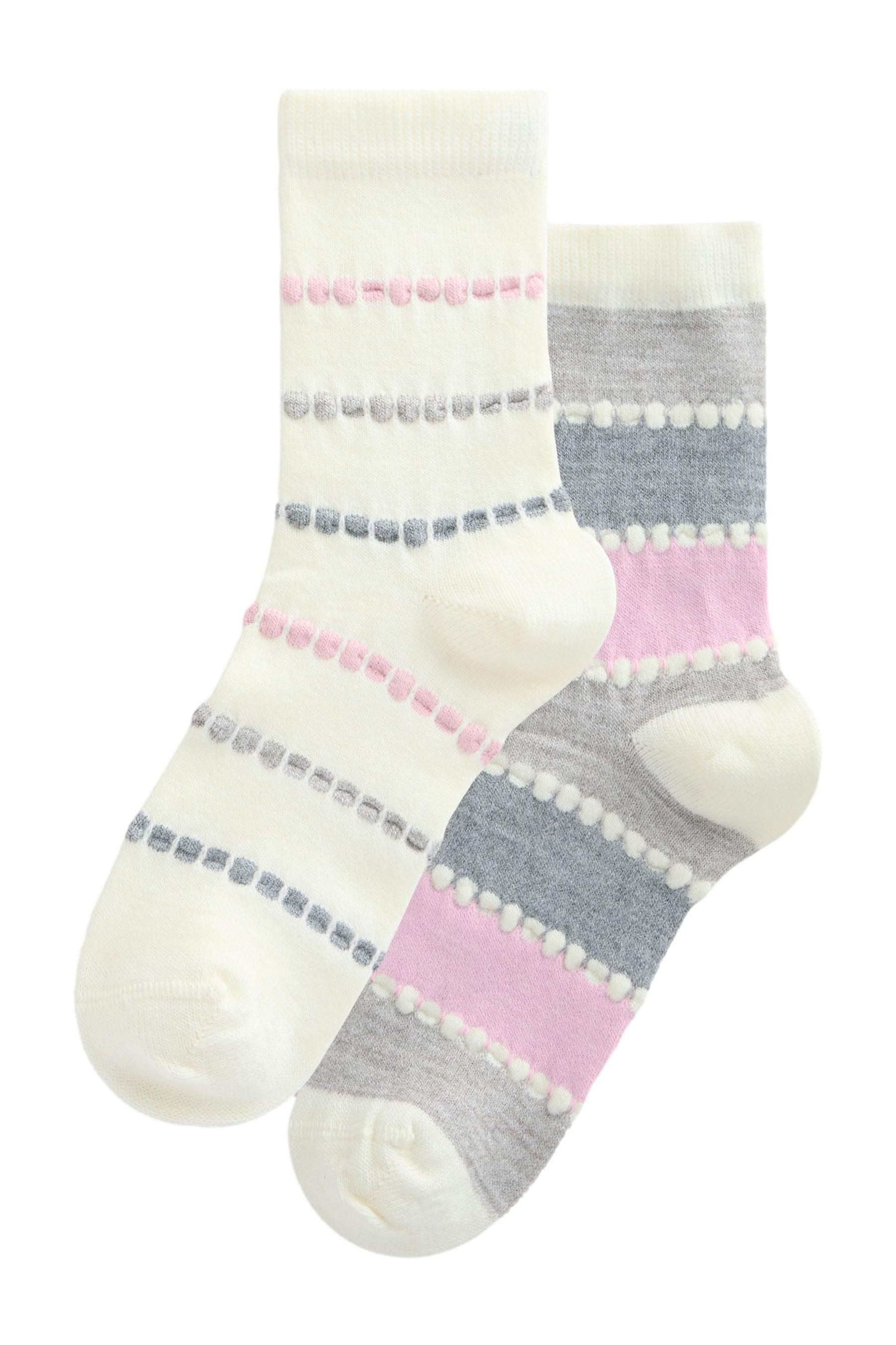 Kurzsocken Knöchelhohe Tuckstitch-Socken im 2er-Pack