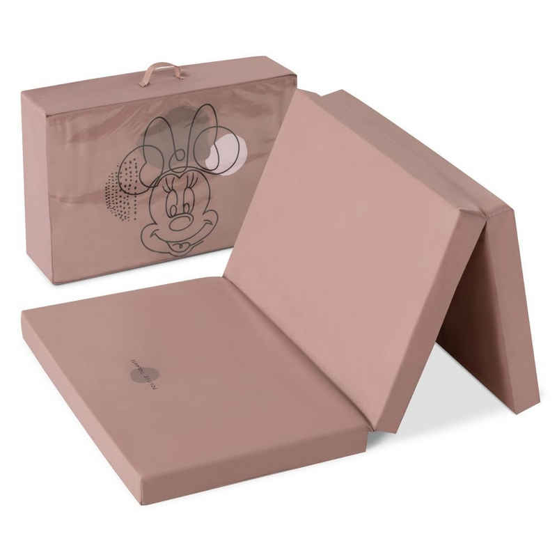 Hauck Baby-Reisebett Sleeper - Disney - Minnie Mouse Rose, Reisebett - Matratze 60x120 cm - für Baby Reisebett mit Tasche