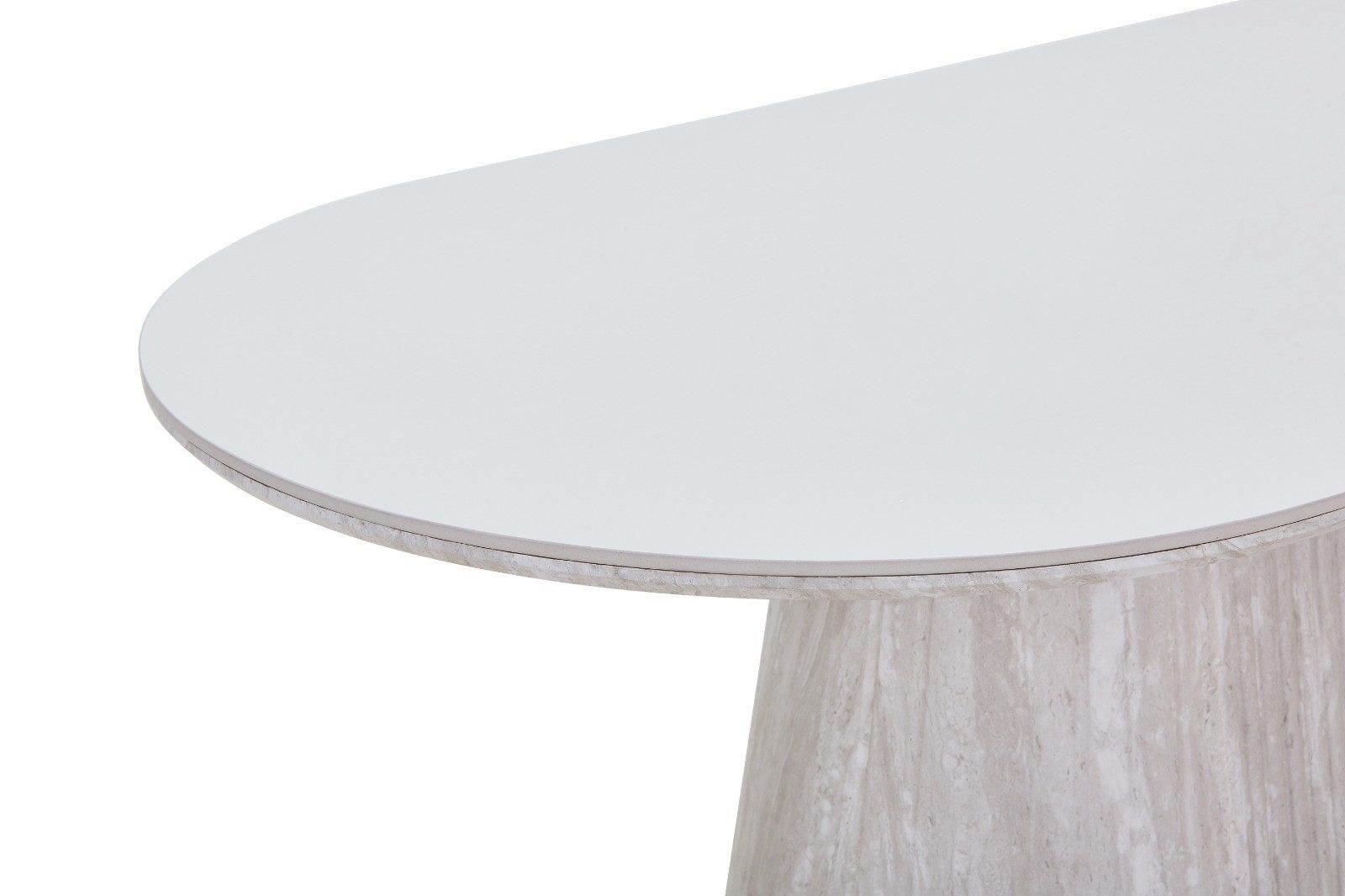 Bermo Home Esstisch Keramik-Esstisch Noma mit organischer Form (1 Esstisch), Organische Form, Ovale Tischplatte, Modernes Design, Keramikoberfläche