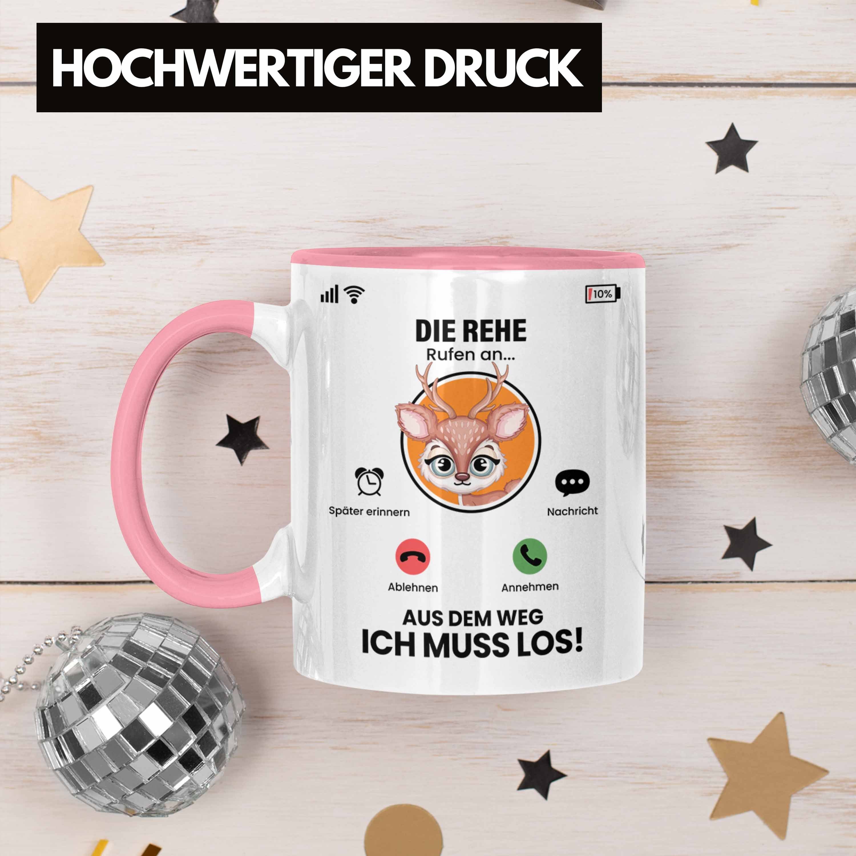 Tasse Tasse Geschenk Die An Rehe Besitzer Züchter Rehe Rufen Trendation Geschenkide Rosa für