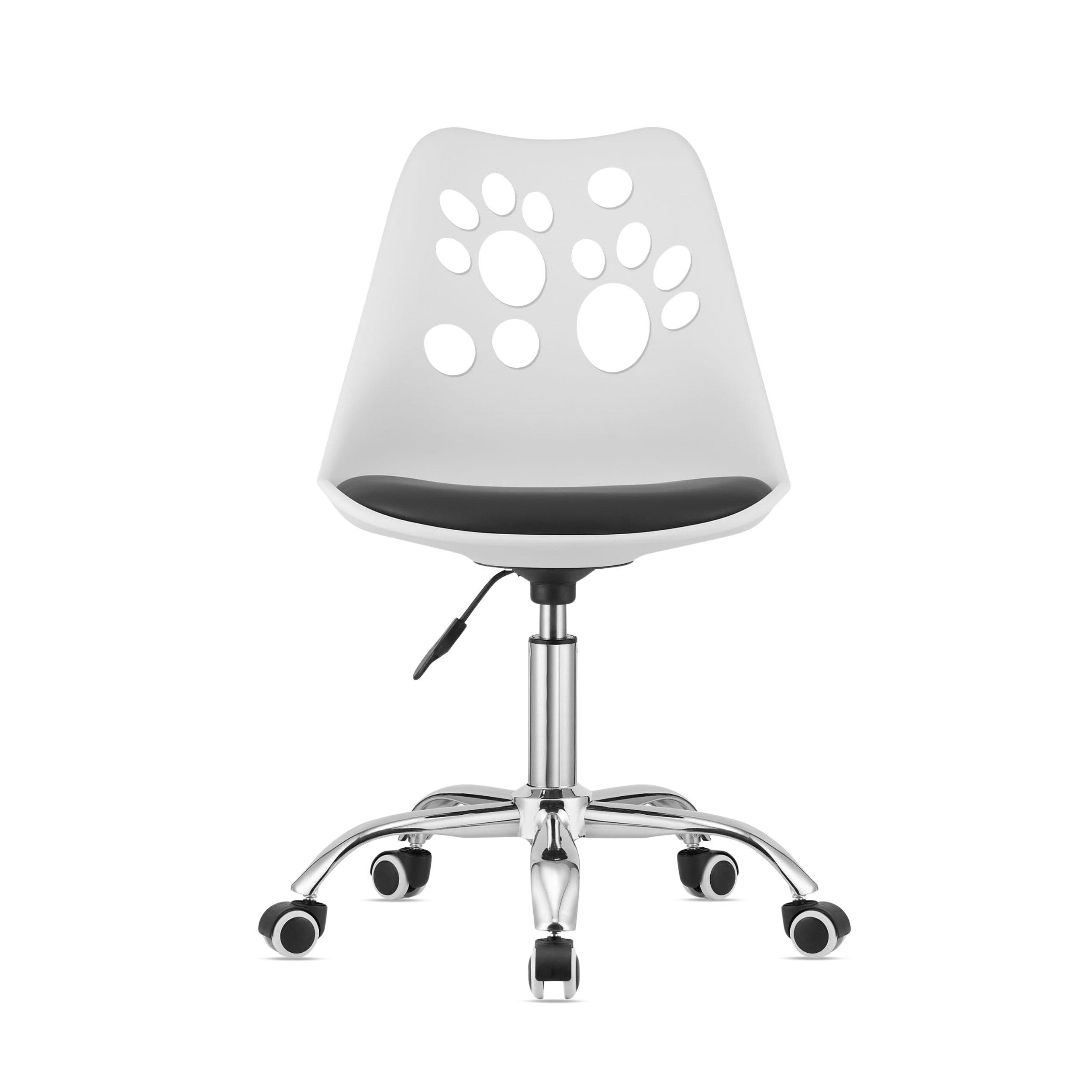 Bürostuhl Ergonomischer Drehstuhl Schwarz/Weiß, modern & leicht montierbar