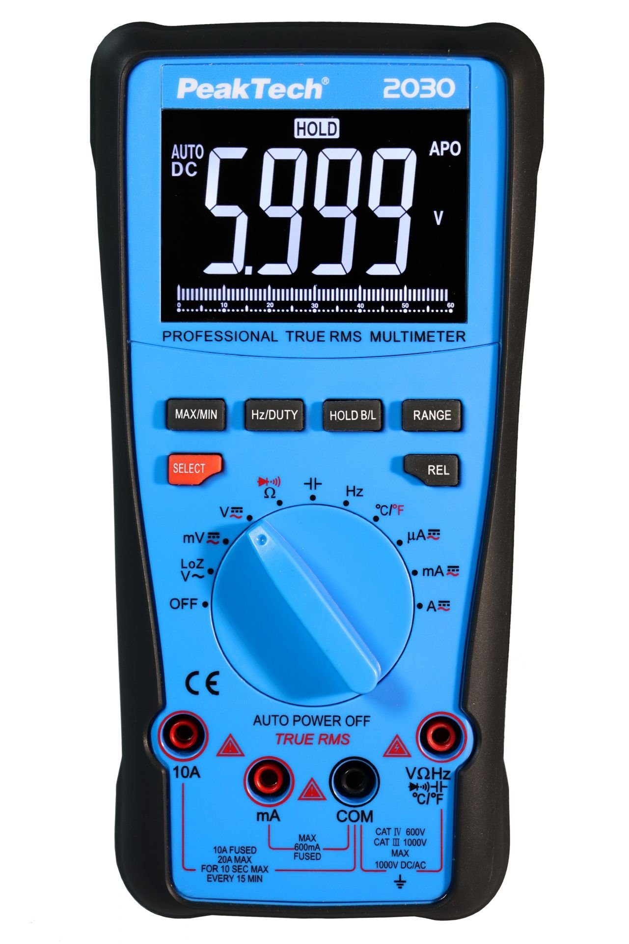 PeakTech 1000 P 6.000 PeakTech RMS Digitalmultimeter 2030: V Counts, St) (1 Multimeter True