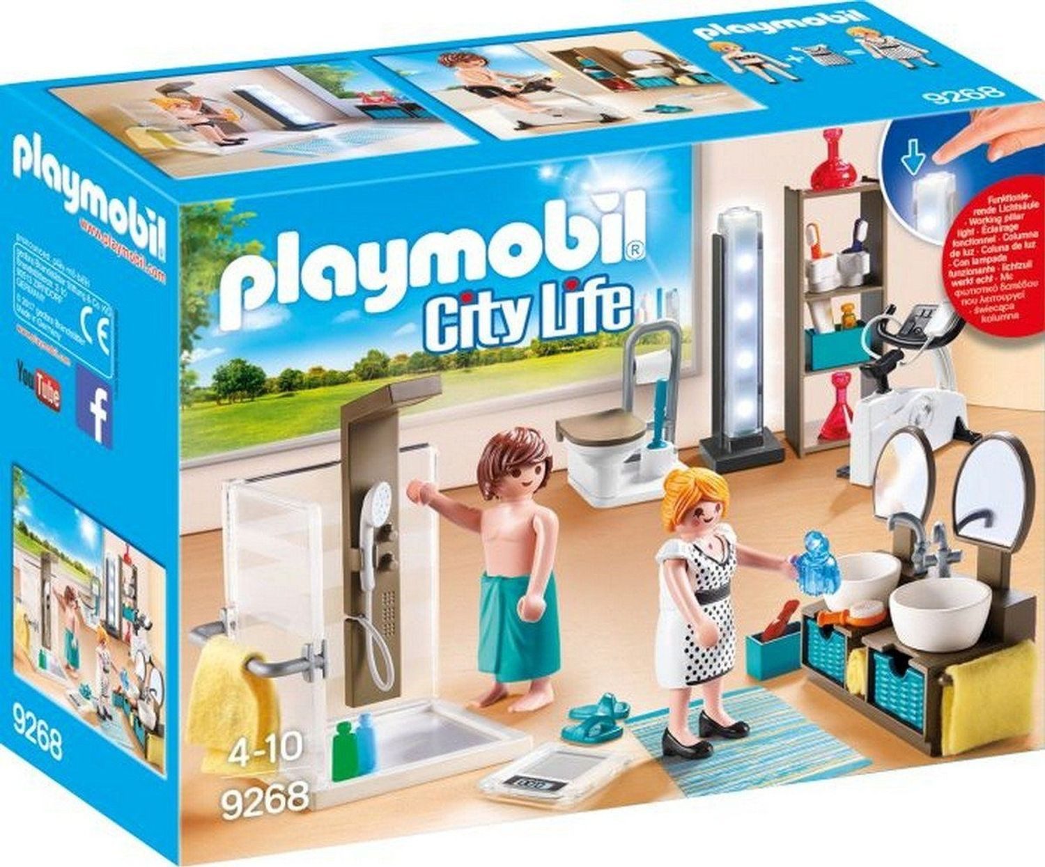 Playmobil® Dollhouse Badezimmer Konstruktions-Spielset, (Badezimmer), Made in Europe