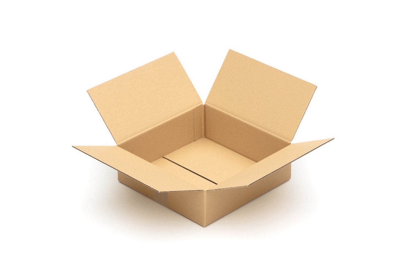Thumbnail - KK Verpackungen Versandkarton, Faltkartons 300 x 300 x 100 mm Postversand Warenversand Wellpappkarton