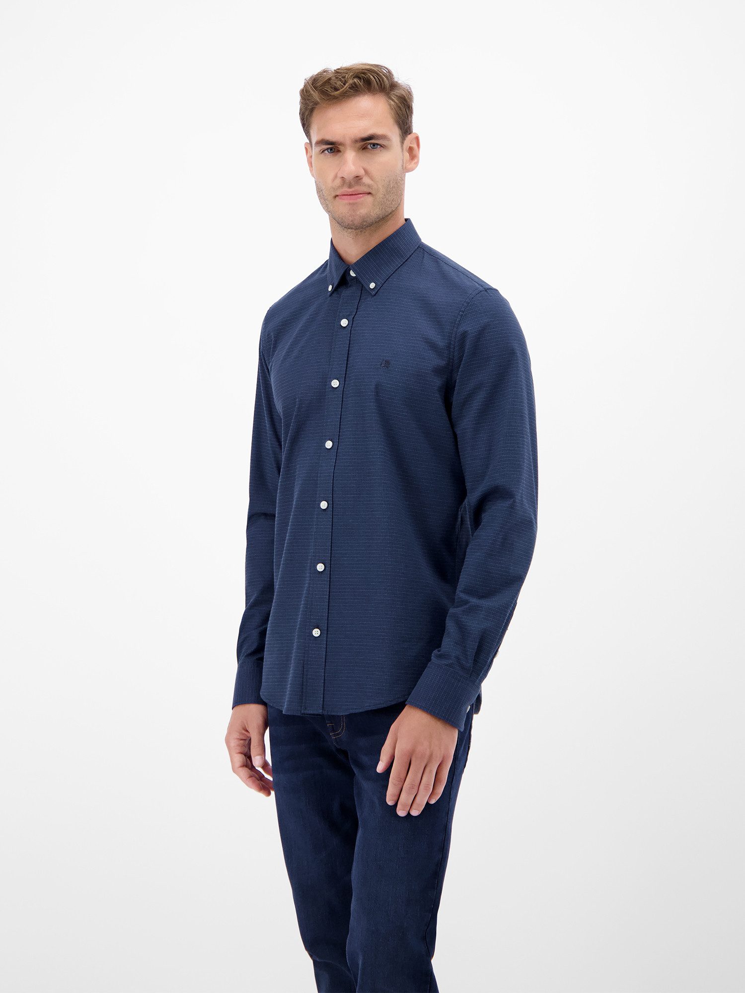 LERROS Karohemd Karo Flannel-Stretchhemd - for every day