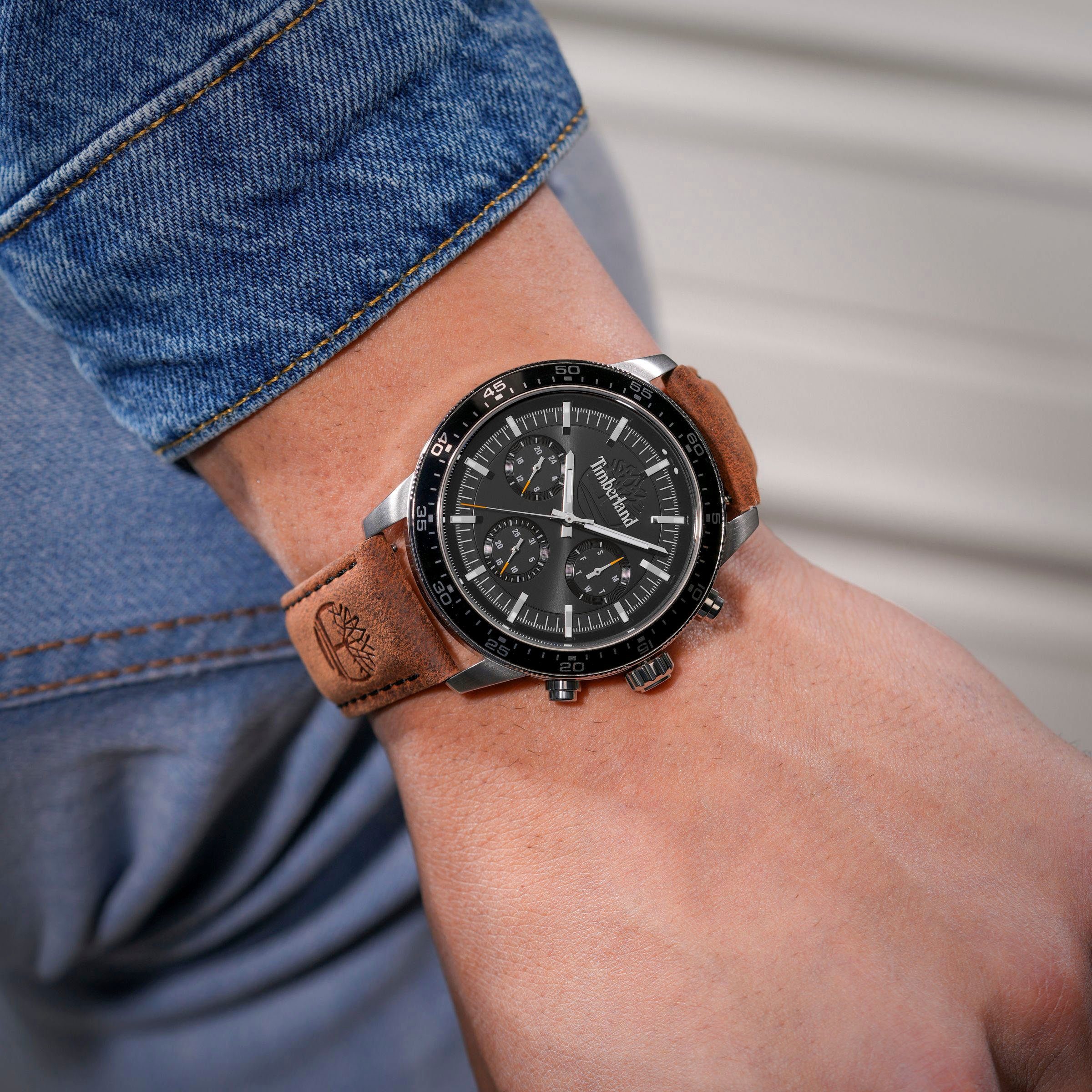 Timberland Multifunktionsuhr PARKMAN TDWGF0029002, Armbanduhr, Quarzuhr, Herrenuhr, Datum
