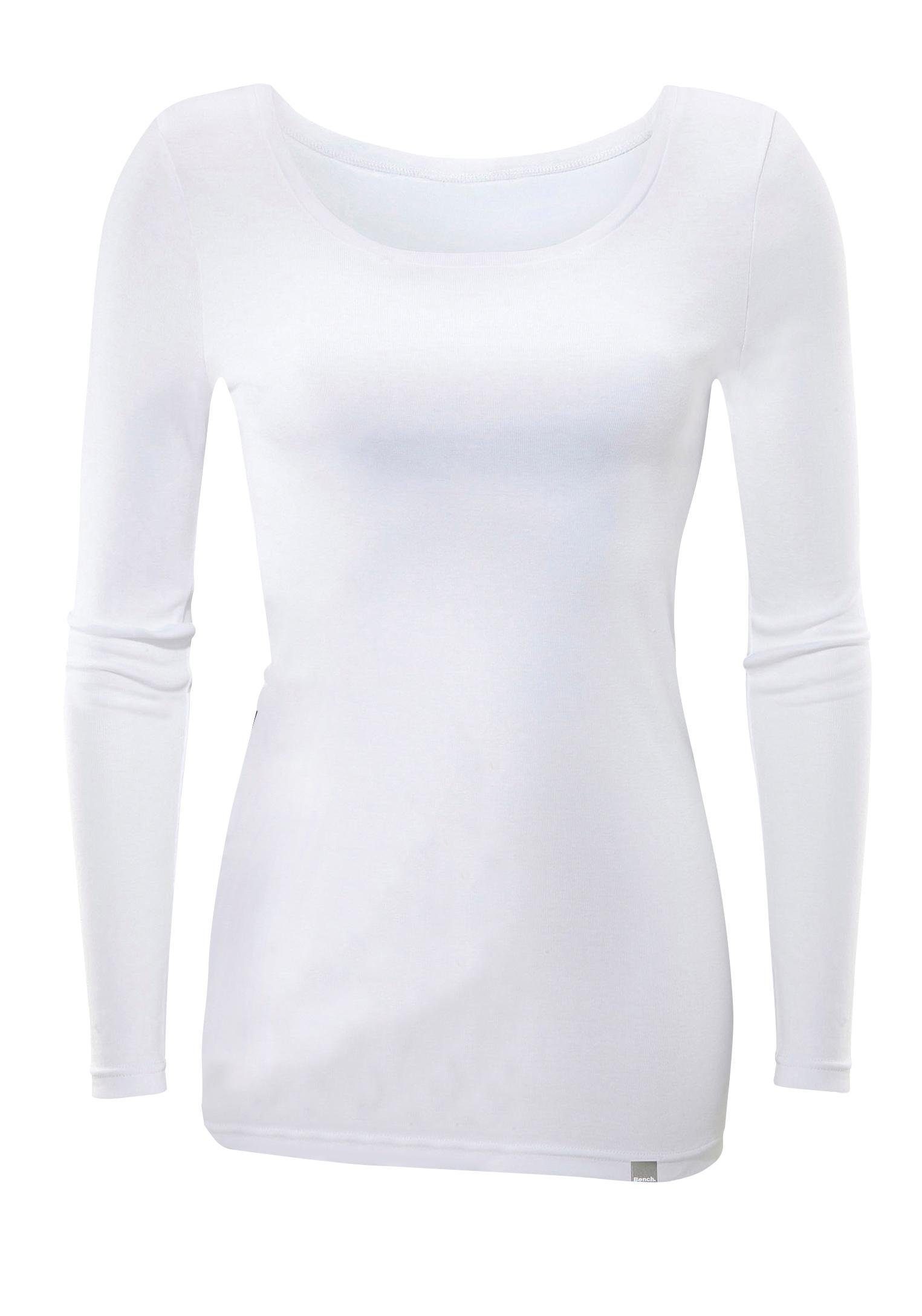 Langarmshirt aus feiner Rippware
