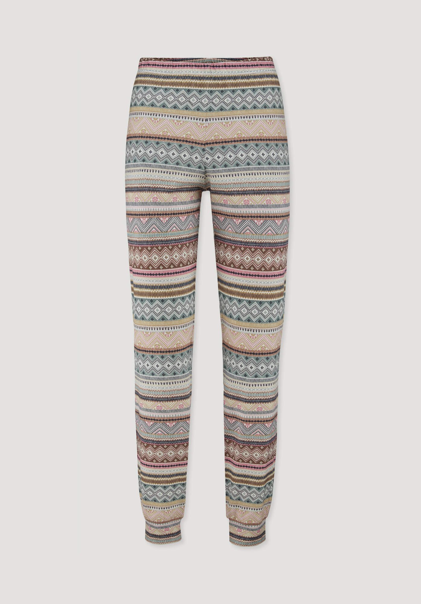 Hessnatur Pyjamahose Slim aus reiner Bio-Baumwolle (1-tlg)