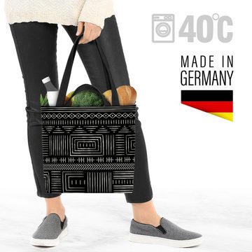 VOID Henkeltasche (1-tlg), Afrika Tribal Schwarz Ethno Muster Afrika Muster Dekor schwarz Safari