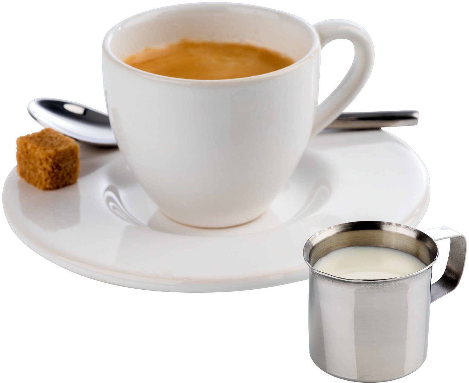 APS Milchkännchen, 0,02 l, (4-St), Edelstahl, spülmaschinengeeignet, 4-teilig