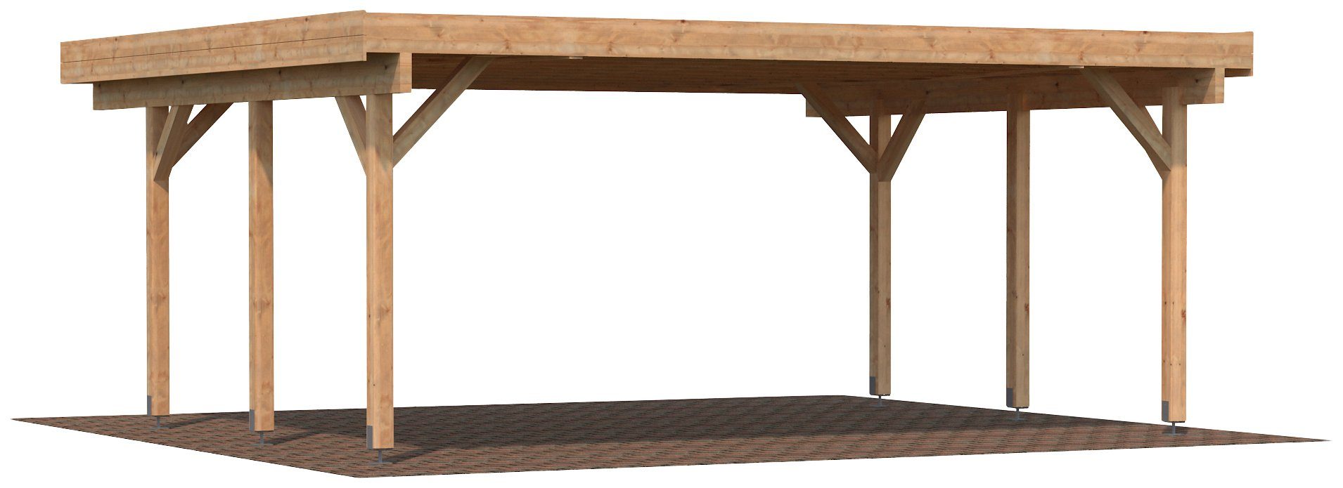 Palmako Doppelcarport Karl, BxT: 600x512 cm